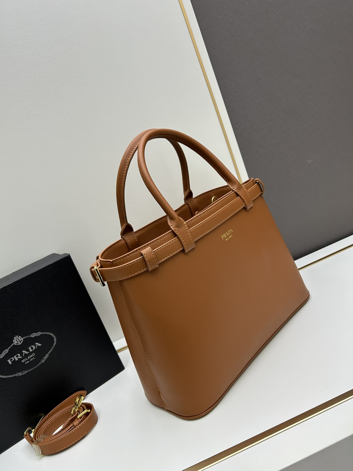 Prada DoubleBag Small Leather Handbag