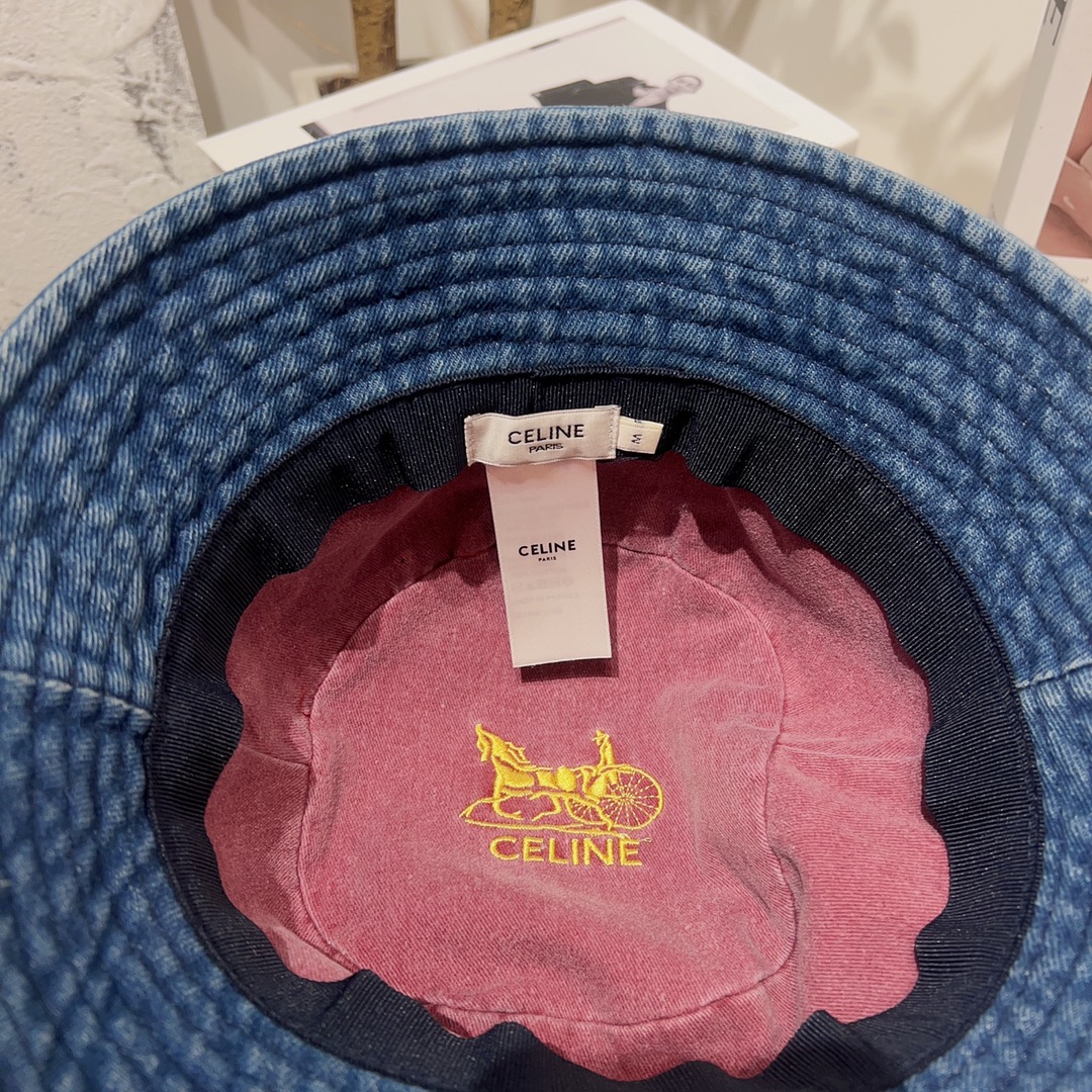 CELINE Denim Fisherman Hat