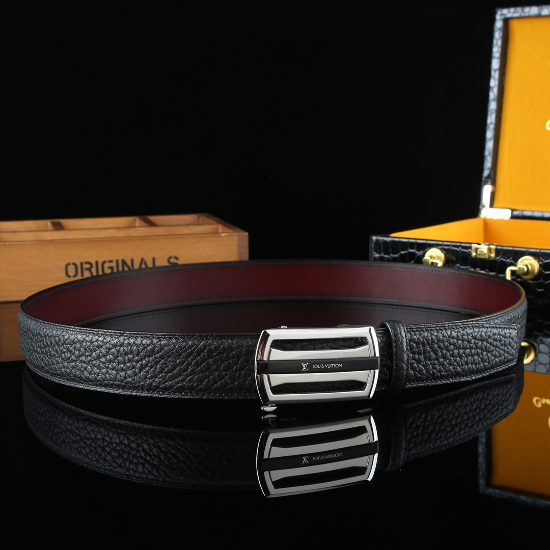 LV Retrol Leather Luxury Belt