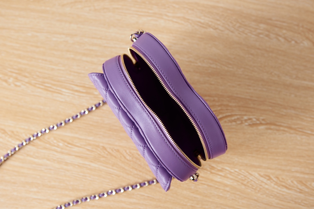 Chanel Heart-Shaped Lambskin Bag