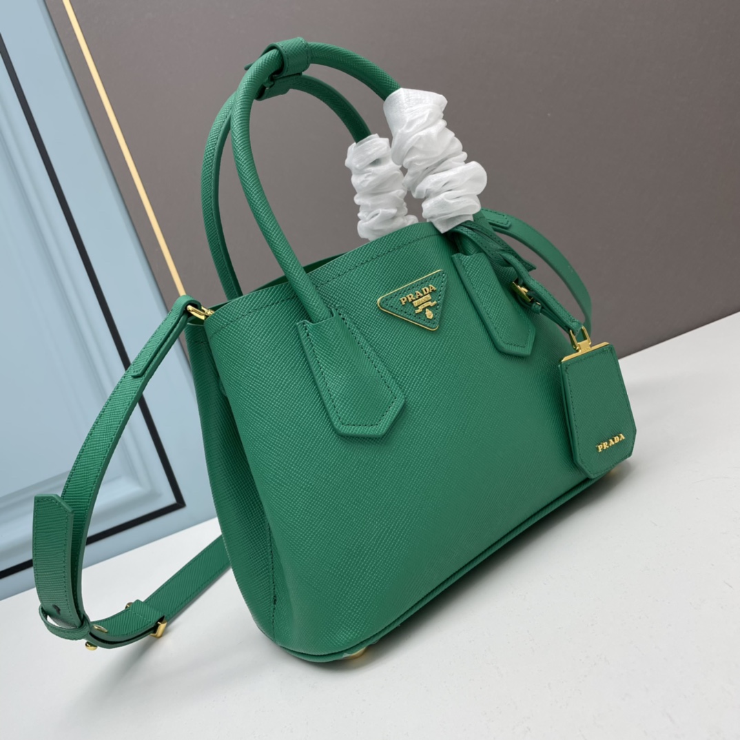 Prada Double Leather Handbag