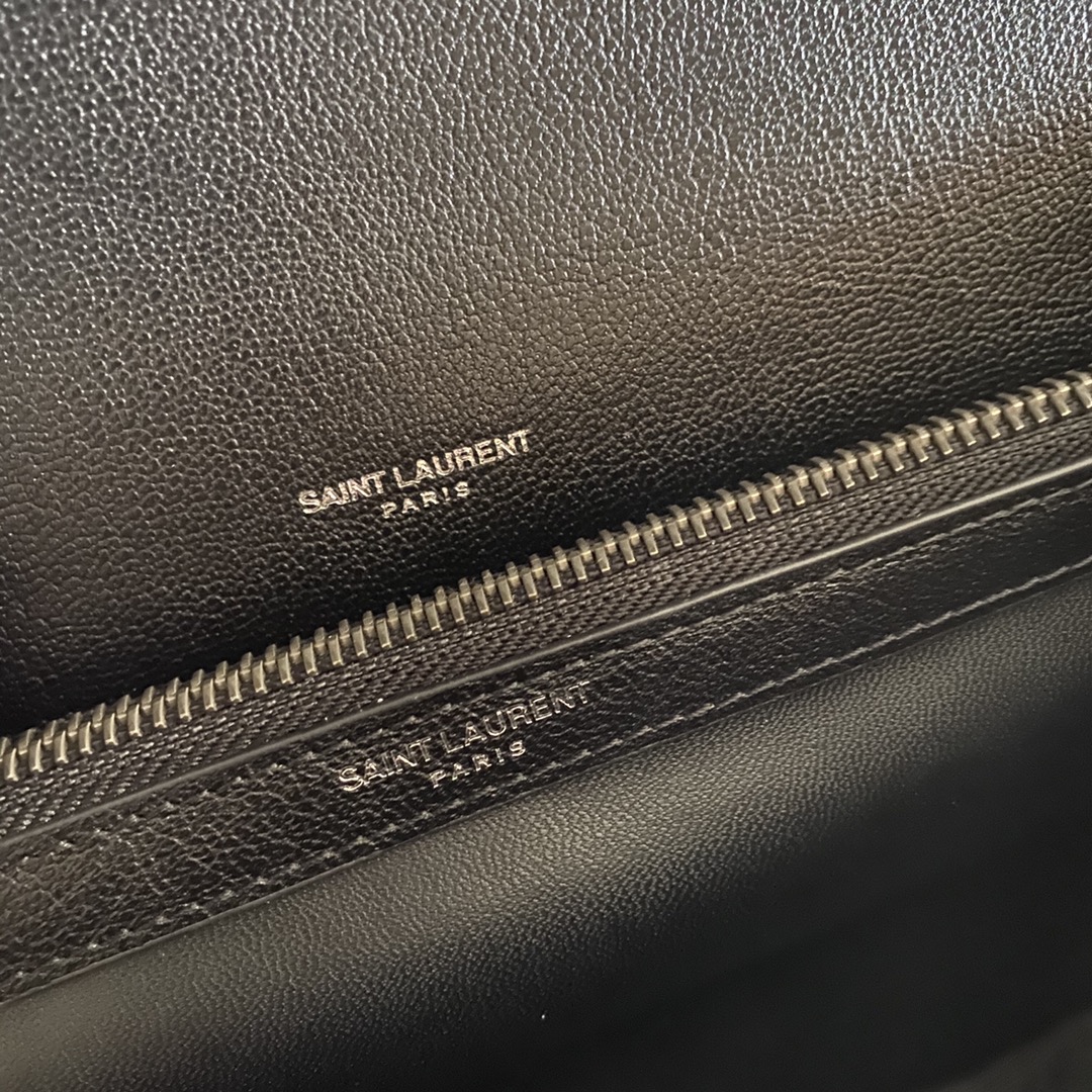 Saint Laurent Classic Leather Twill Handbag