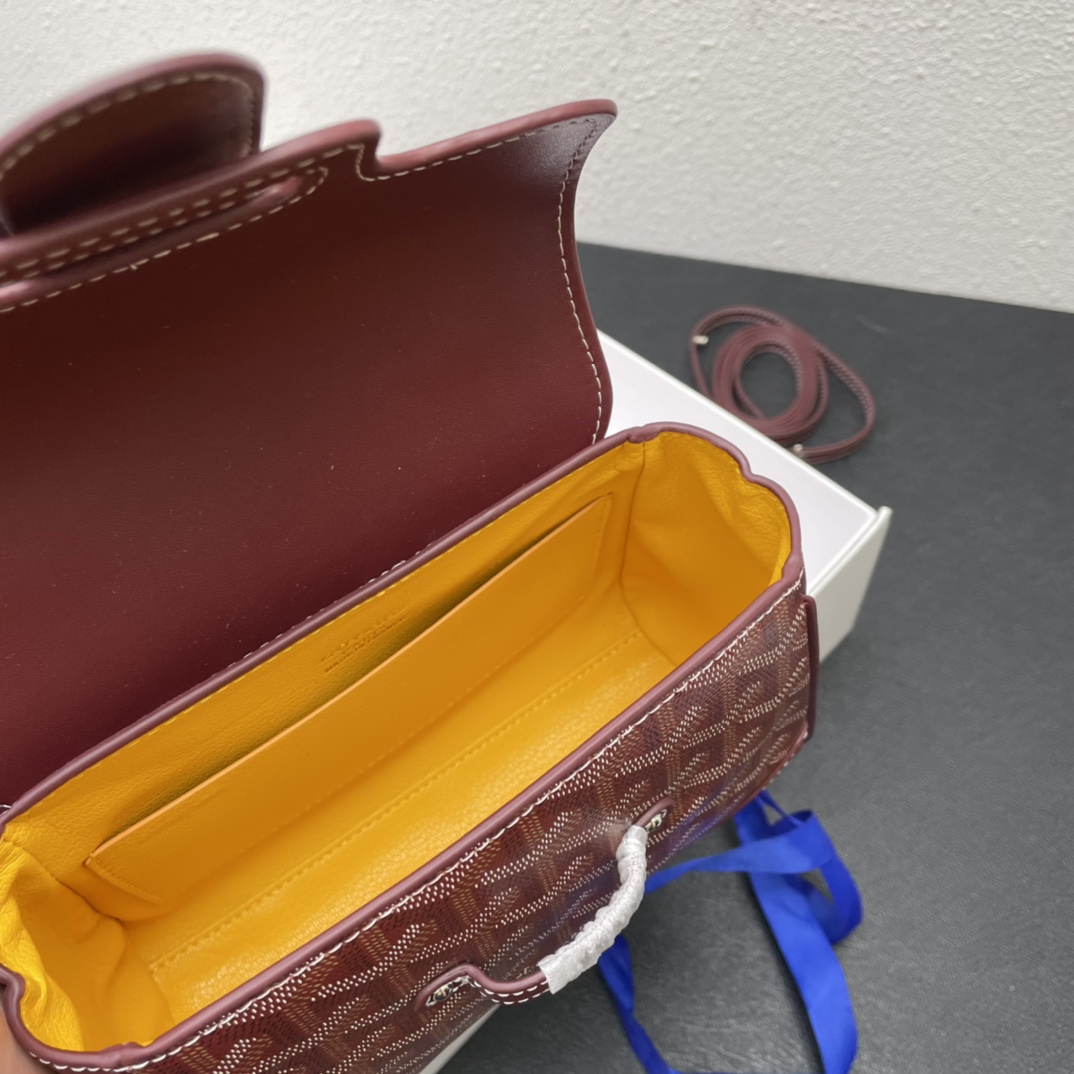 Original big brand luxury goods 1:1 high-end quality top qualityGoyard mini Saigon bagOriginal big brand luxury goods 1:1 high-end quality top original size copy