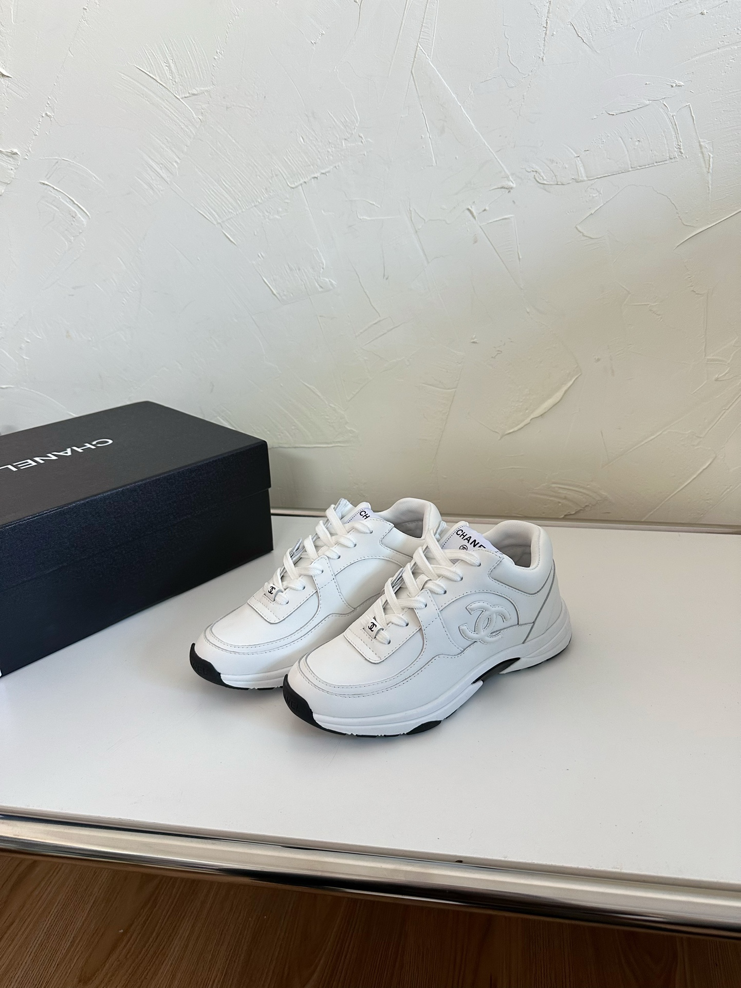 Chanel Leather Sneaker Baseball Shoes