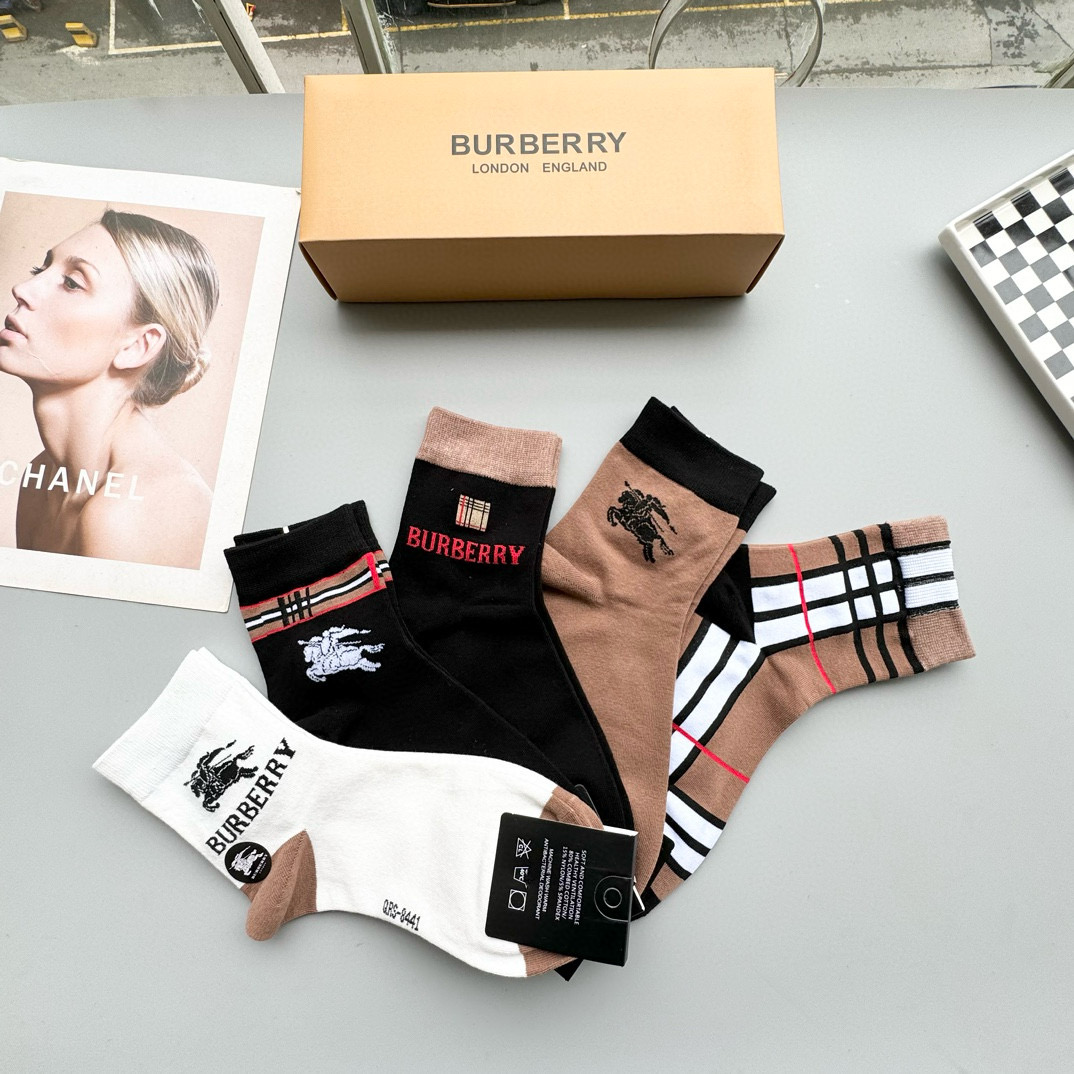 Burberry Bagot Mid-Calf Socks