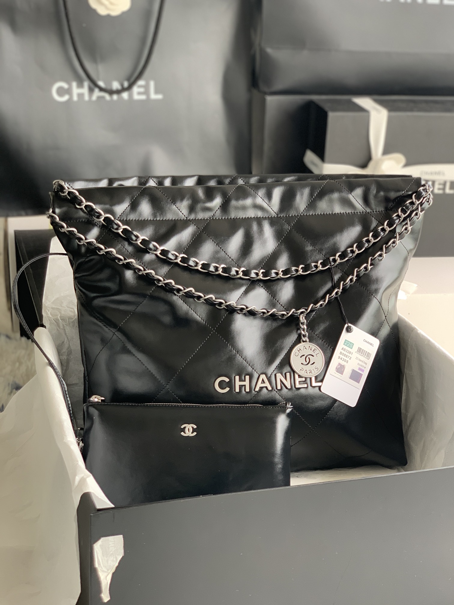 Chanel 22 Small Calfskin Bag
