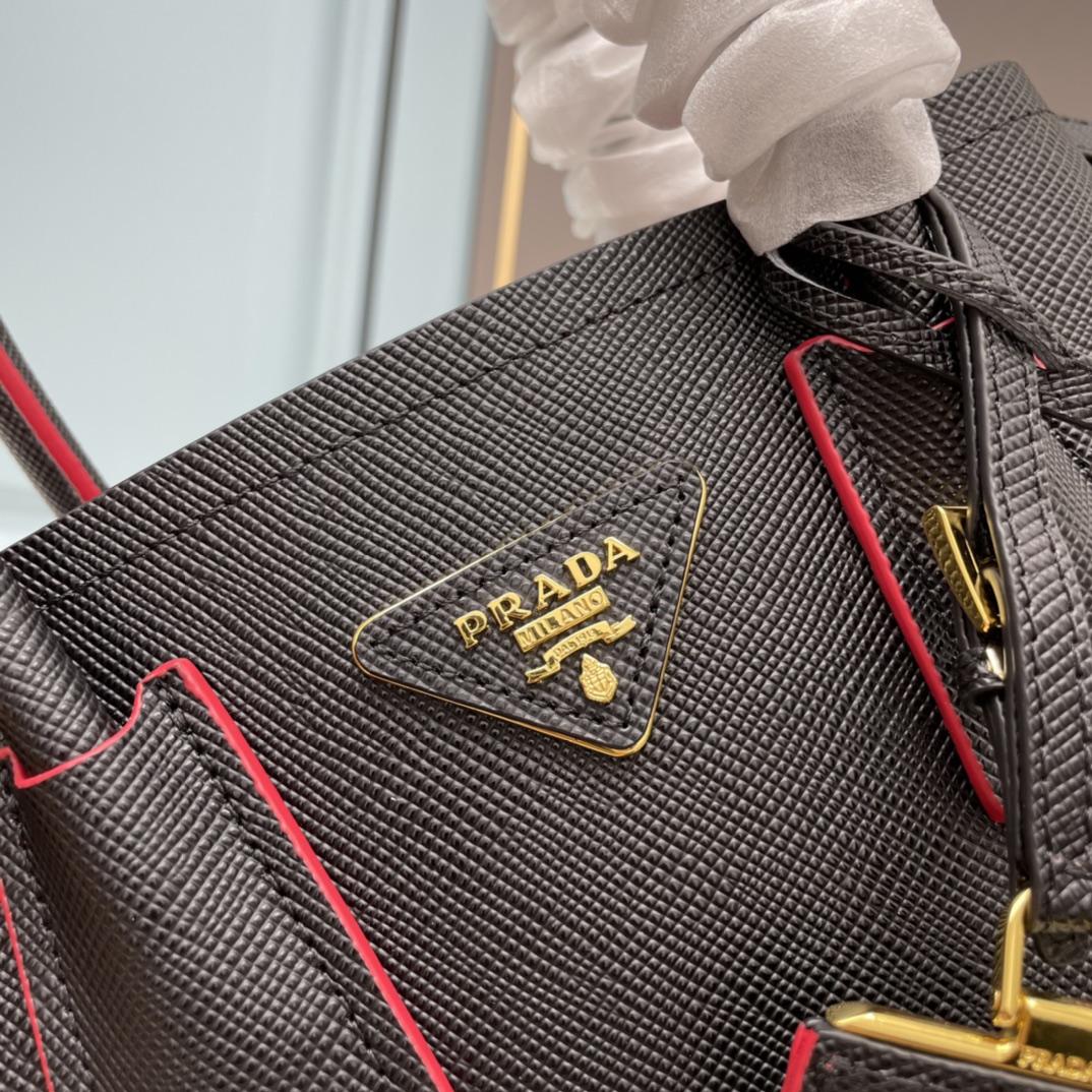 Prada Double Leather Handbag
