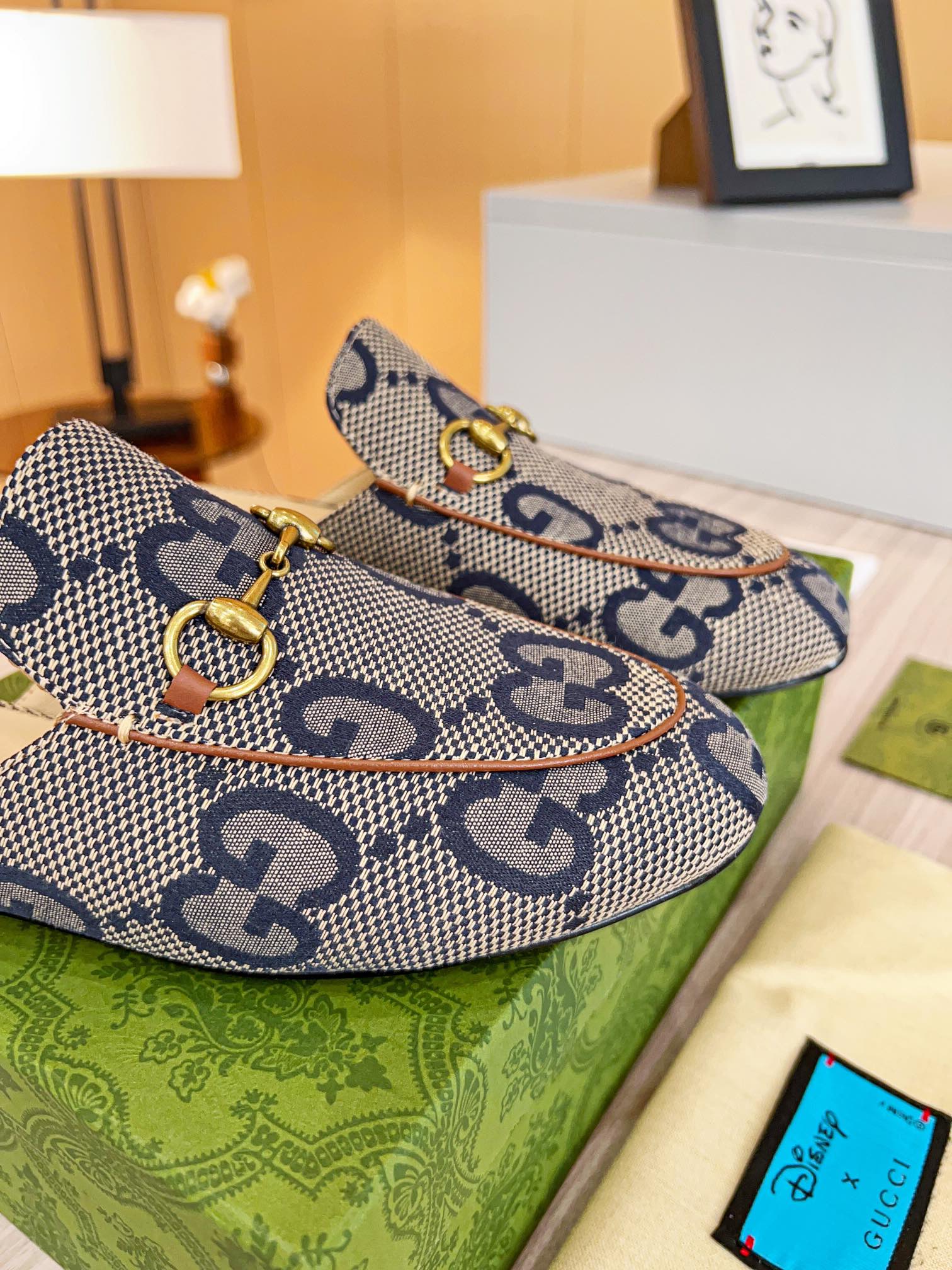 Gucci Classic Printed Mule Shoes