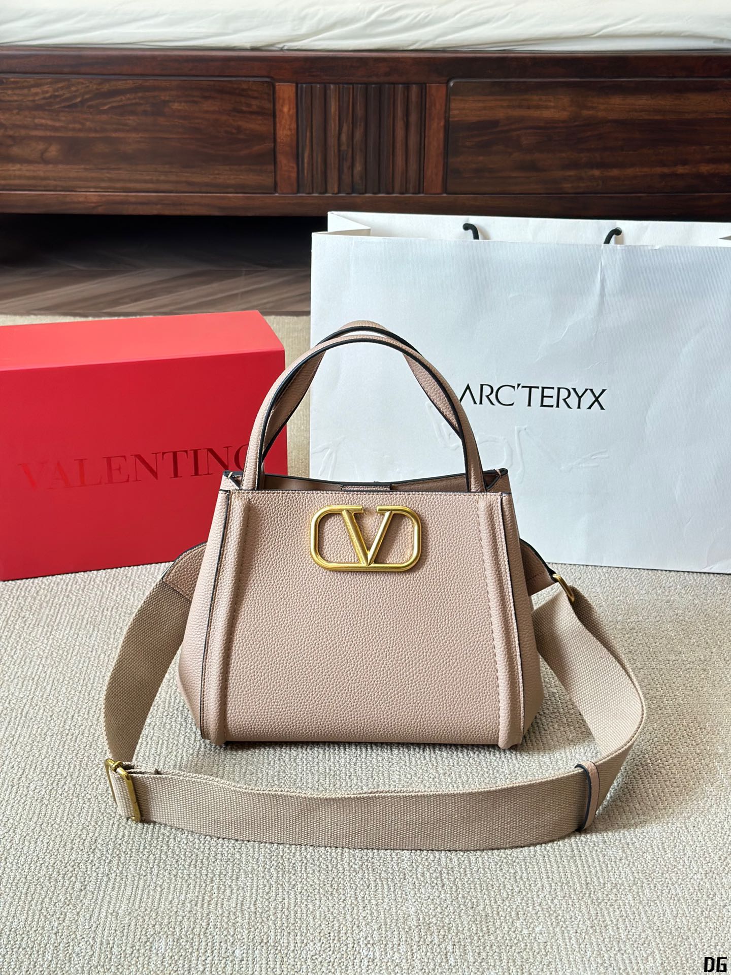 ALLTIME Small Grainy Calfskin Handbag