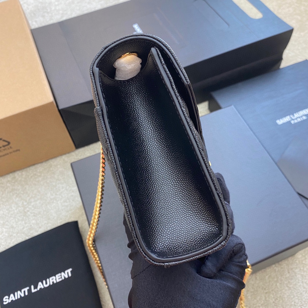 Saint Laurent Classic Chain Shoulder/Crossbody Bag for Women  in Black