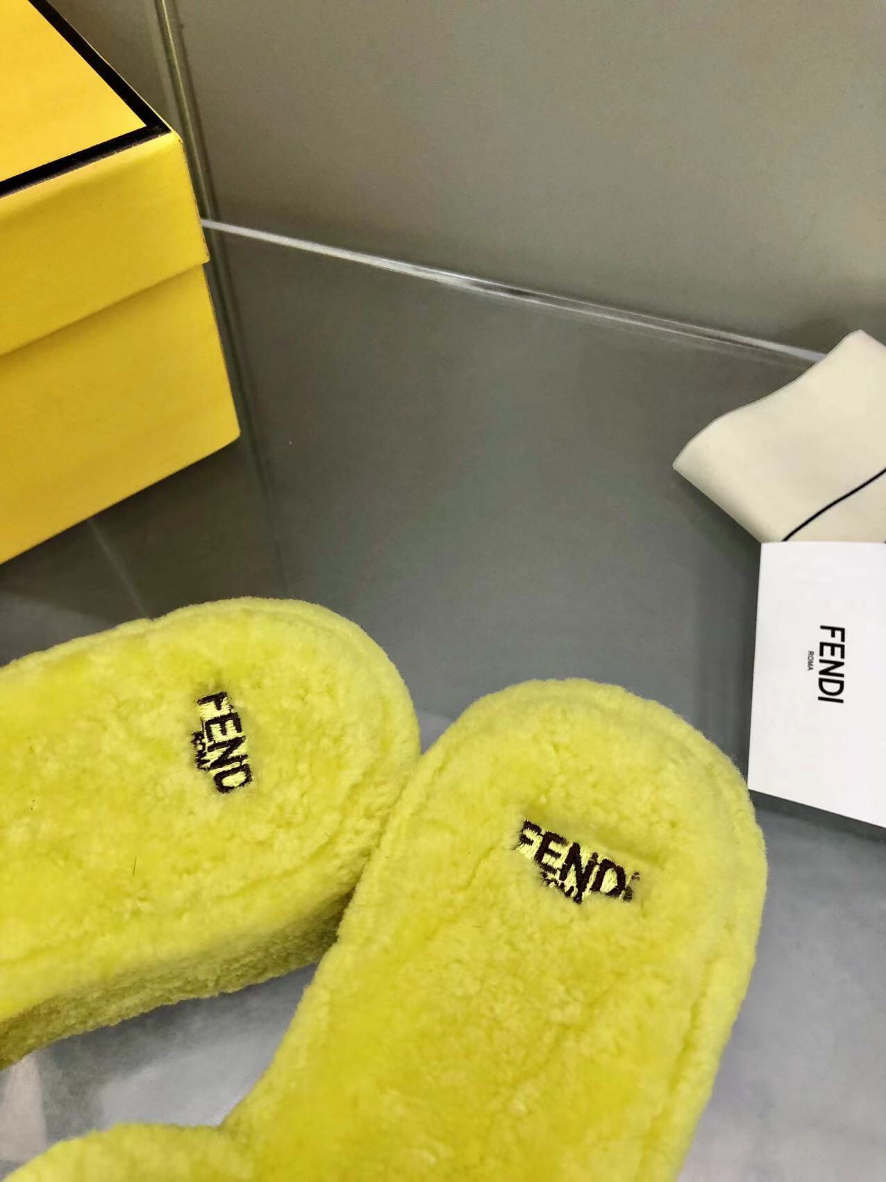 Fendi Furry Slippers