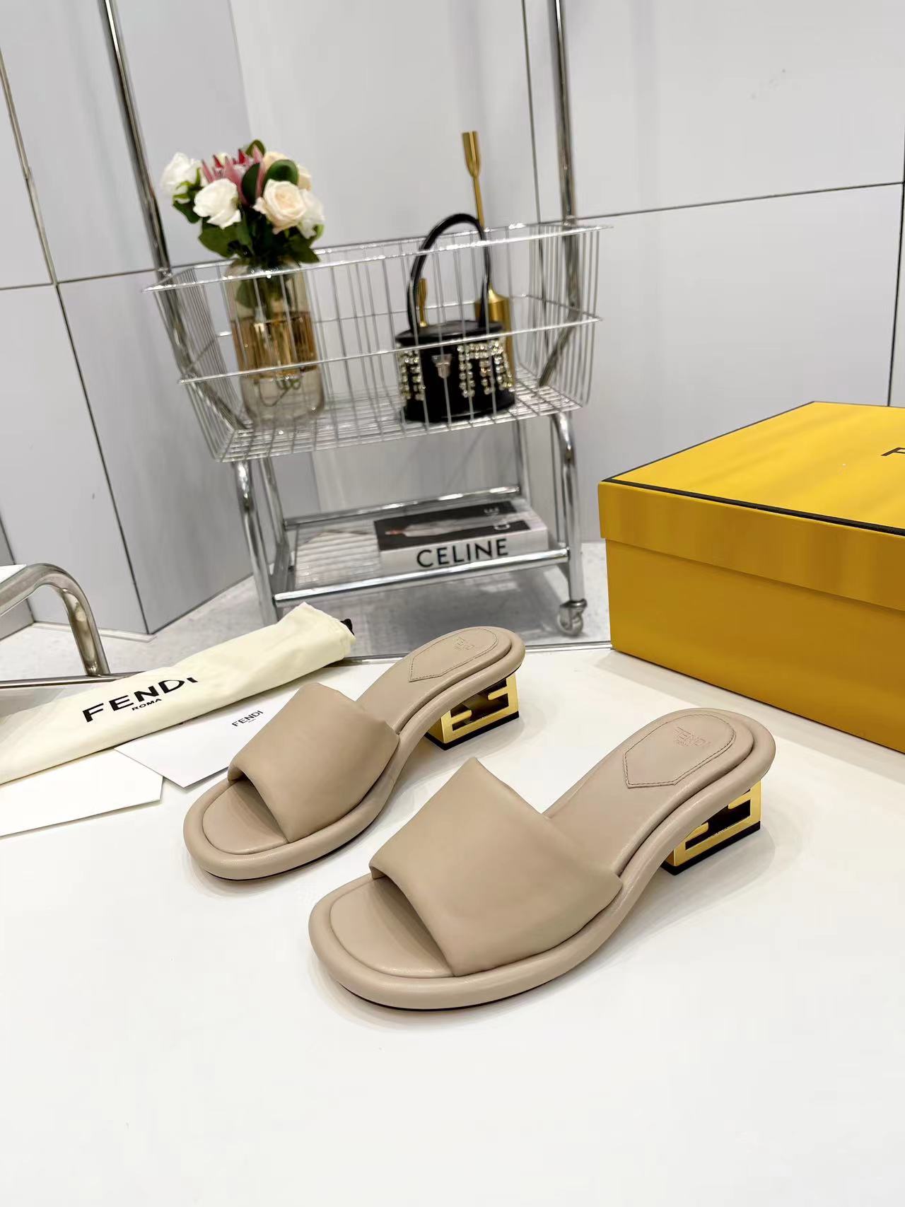 FENDI Water Platform Slippers