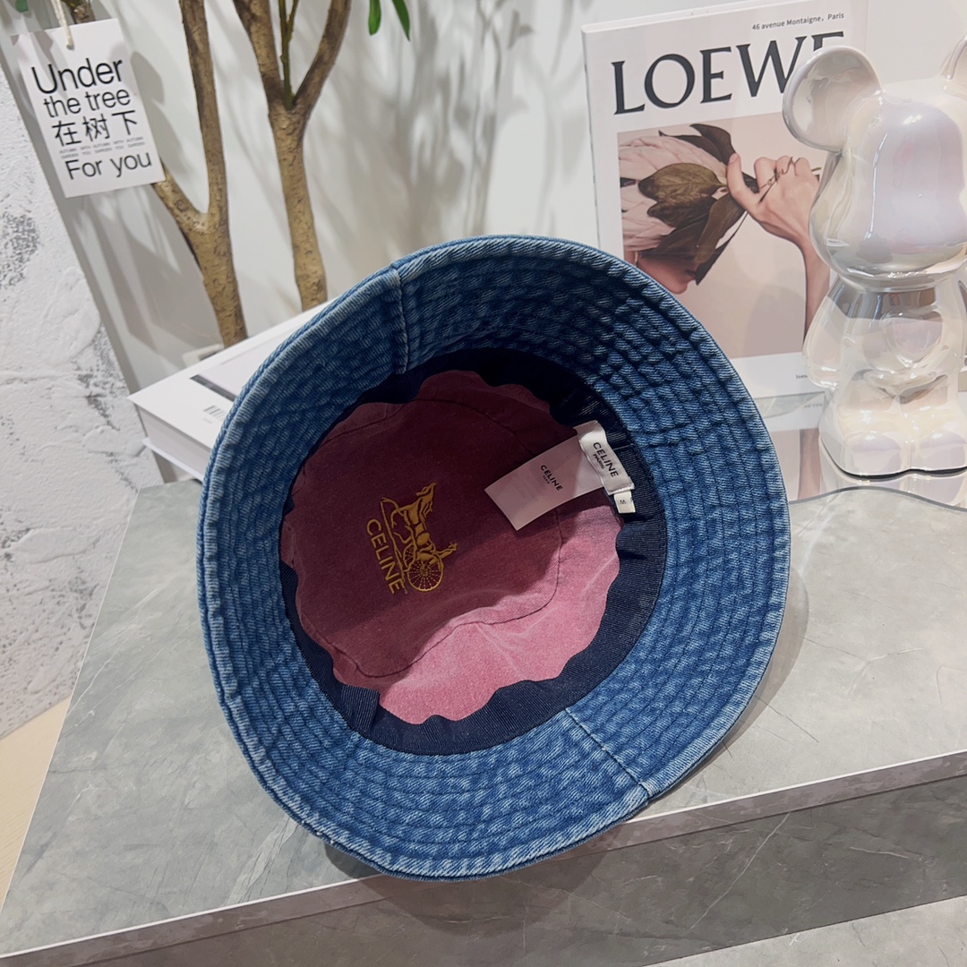 CELINE Denim Fisherman Hat