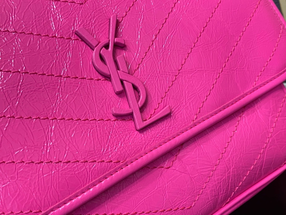 Saint Laurent Niki Oil-Waxed Leather Bag