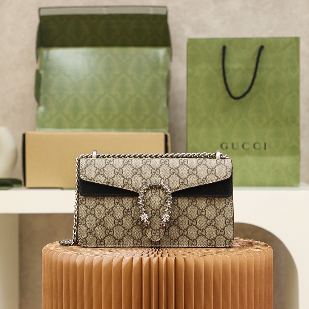 Gucci Classic Rich-Tone Cowhide Chain Crossbody/shoulder Bag