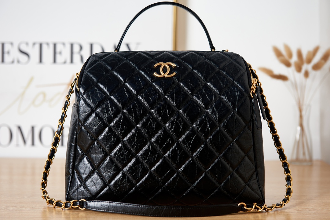 Chanel Polished Lambskin Large Handbag