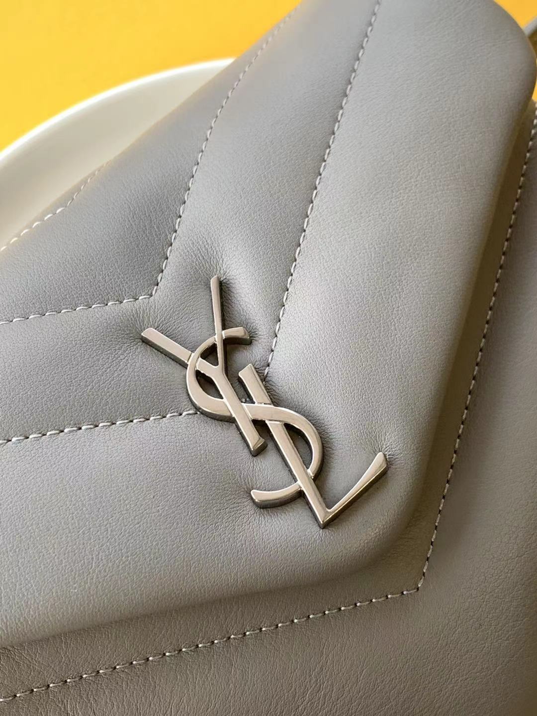 Saint Laurent Paris Grey Leather Women's Crossbody Bag