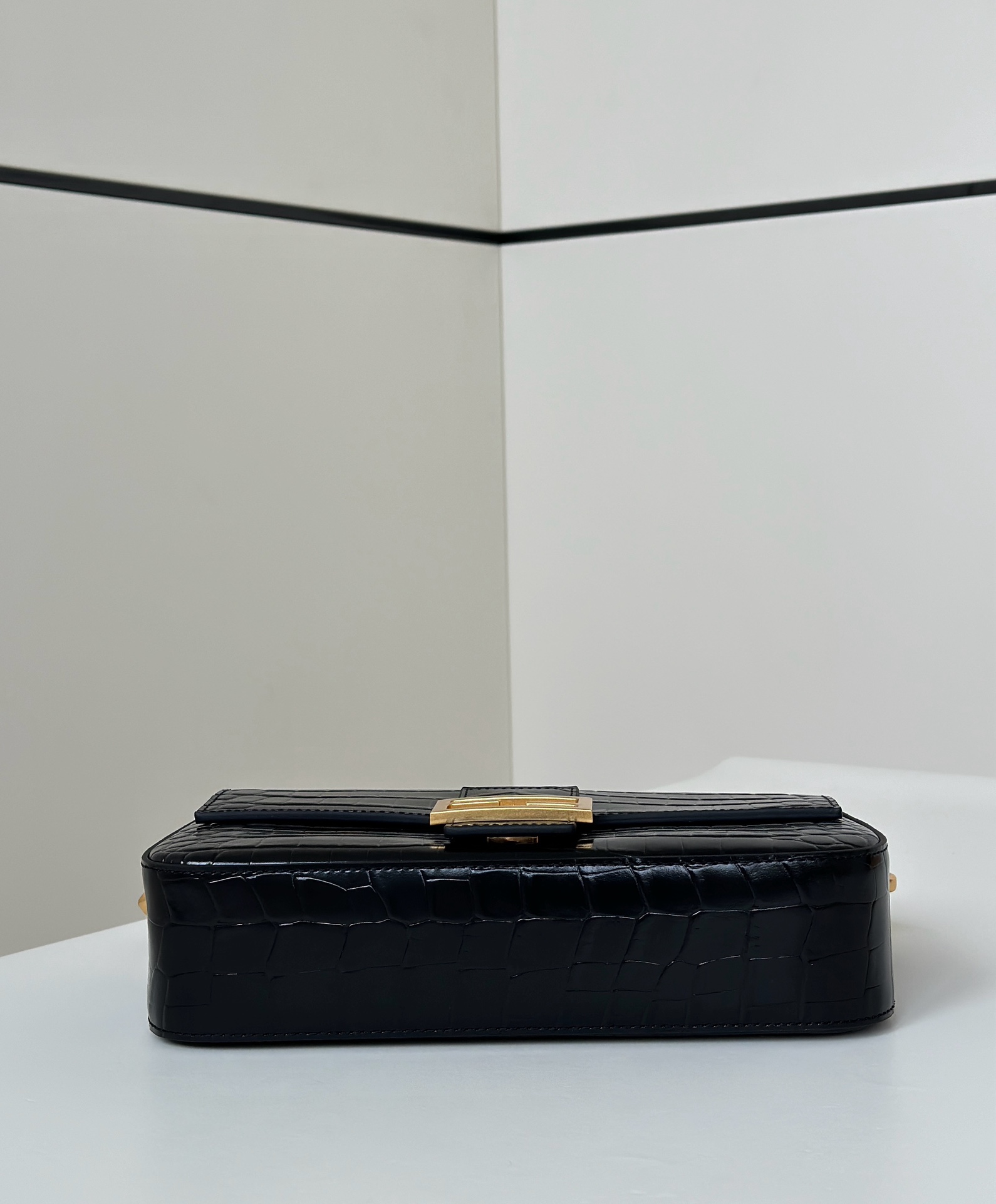 Fendi Baguette Crocodile Leather Handbag