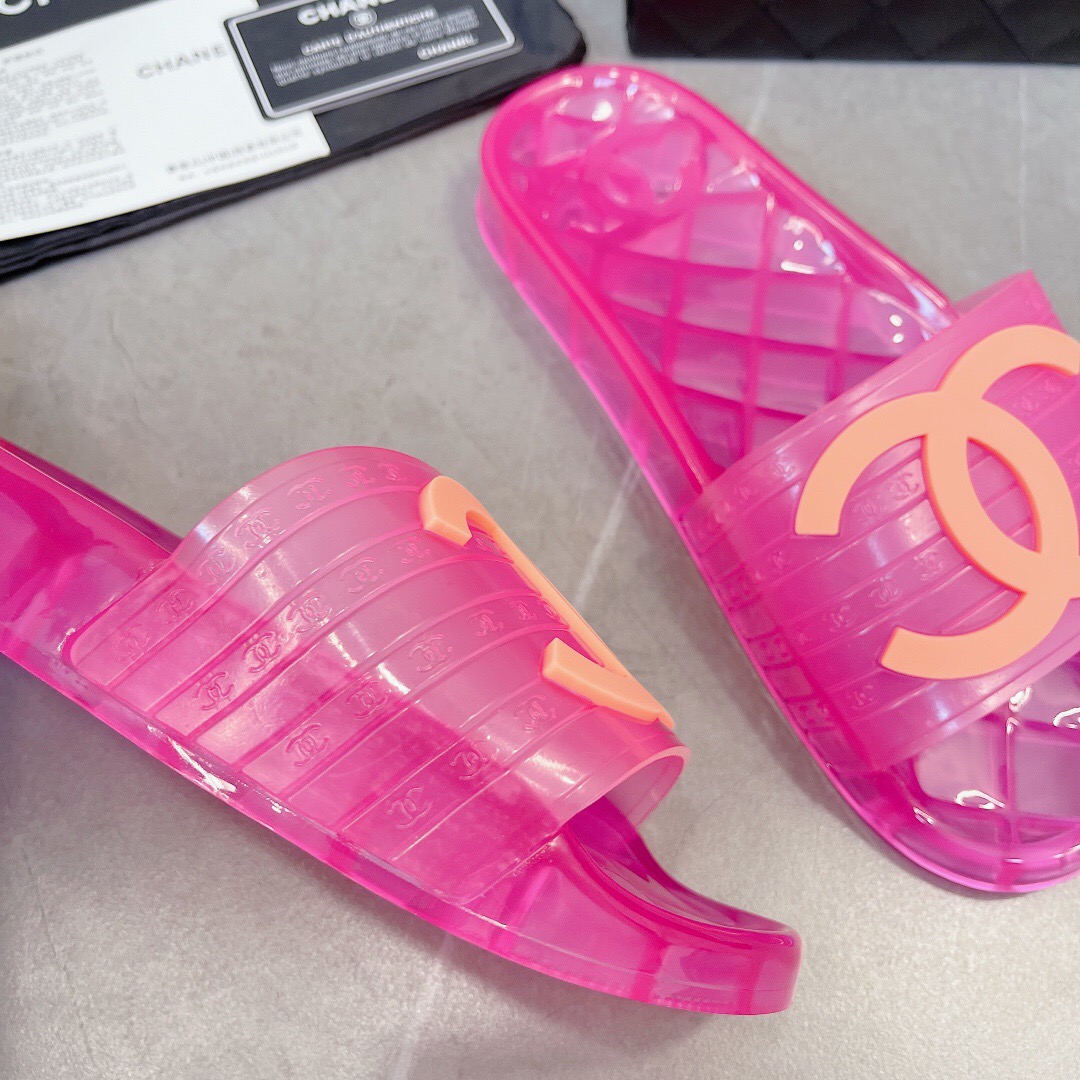 Chanel Crystal Couple Slippers