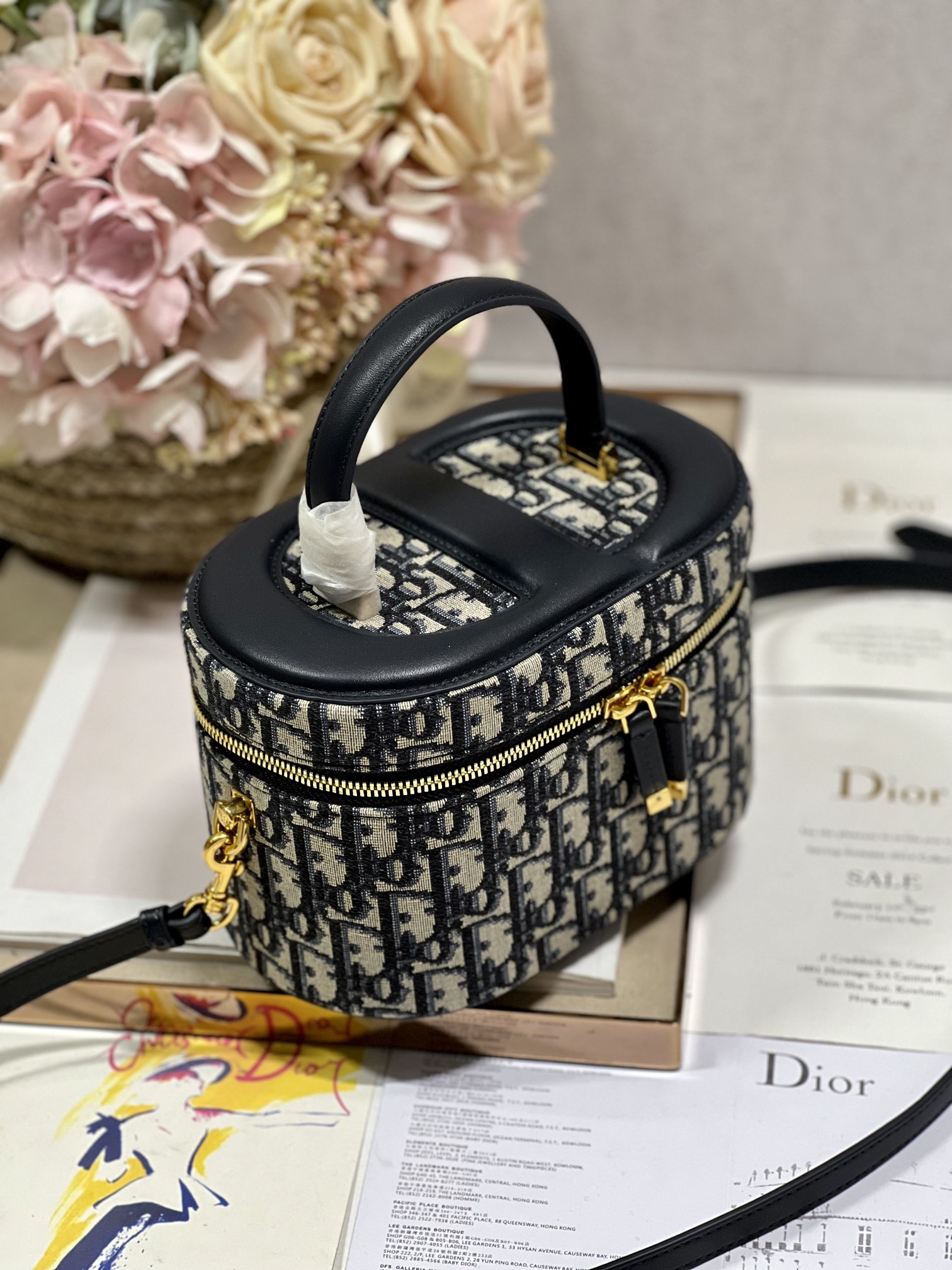 Christian Dior Classic Bucket Cosmetic Bag