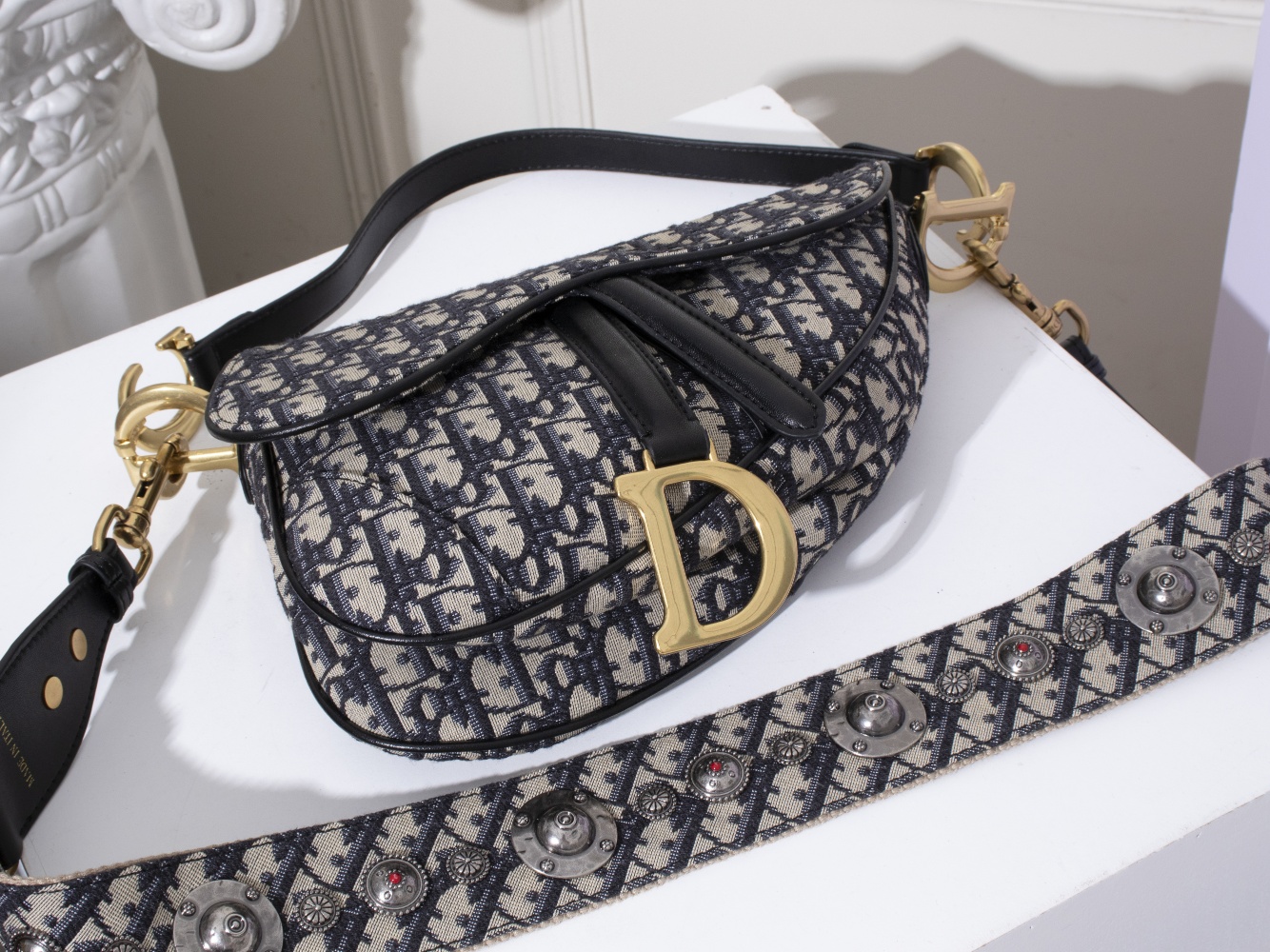 Dior Oblique Monogram Saddle Bag