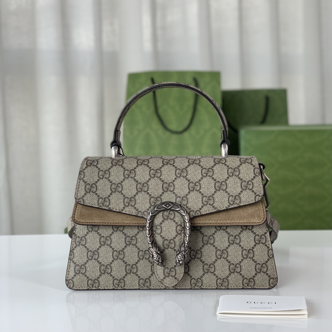Gucci Classic Vintage-Inspired Leather Handbag