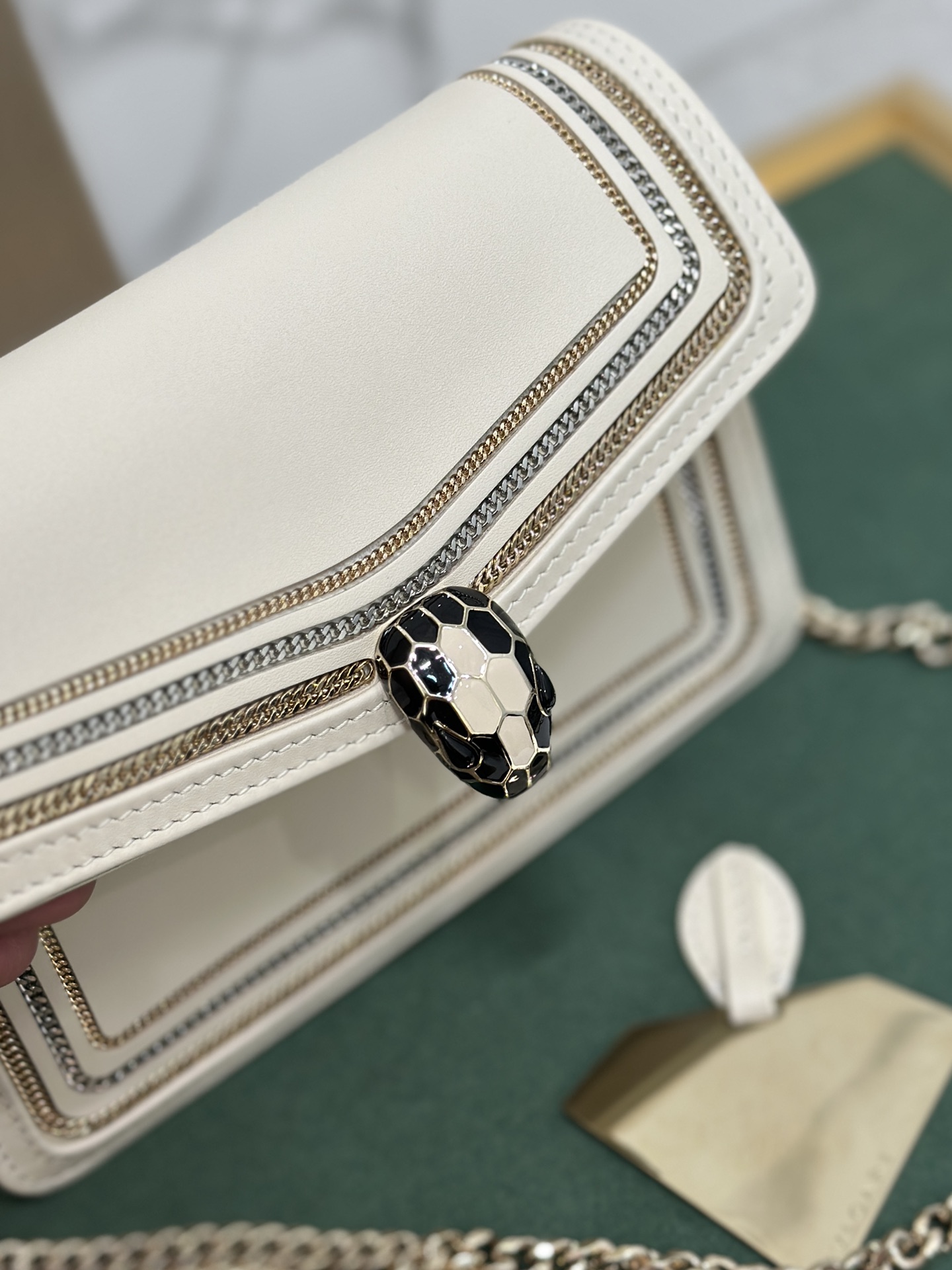 Bulgari Serpenti Diamond Blast Chain Bag