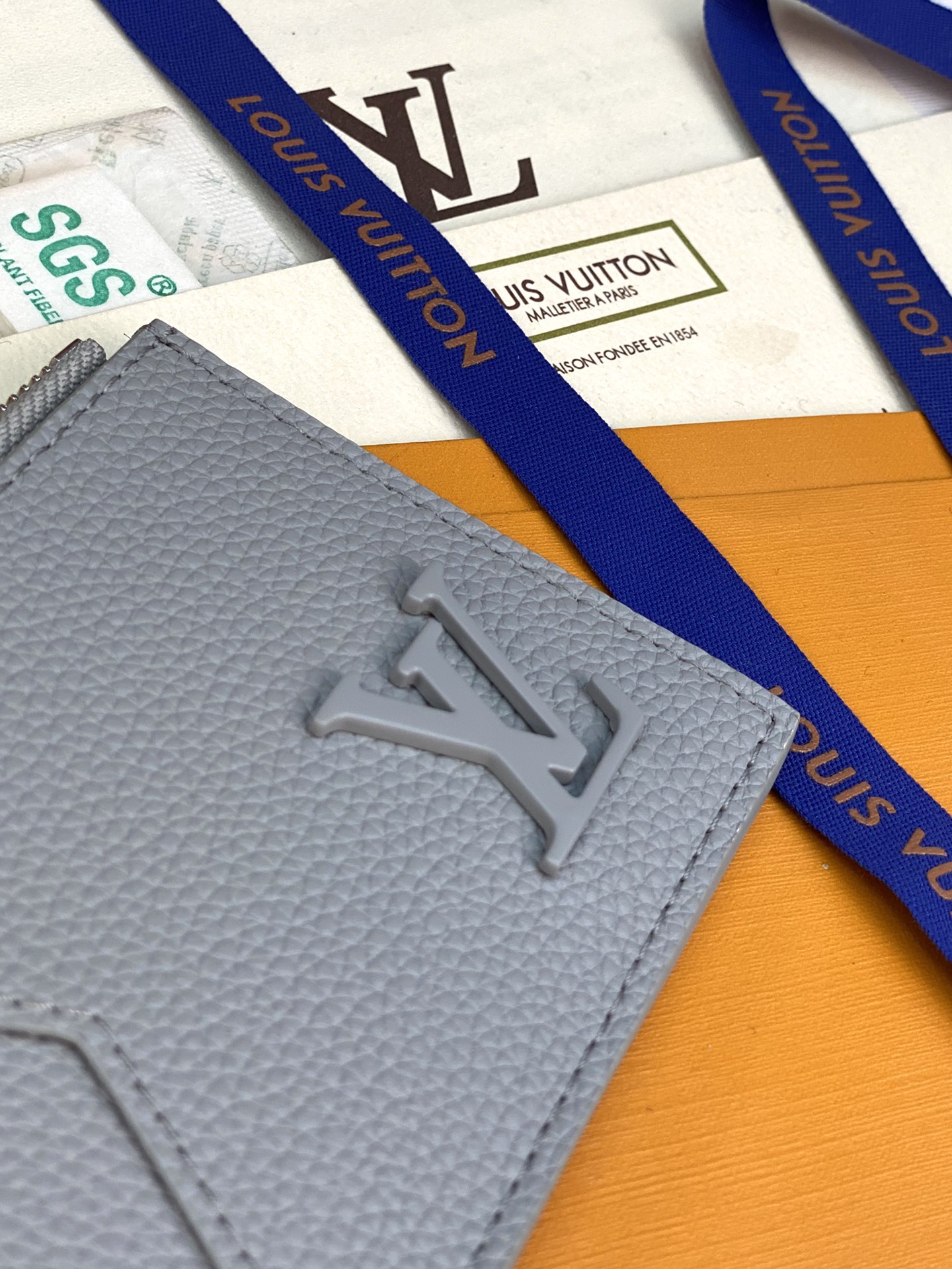 LV Leather Clutch Wallet