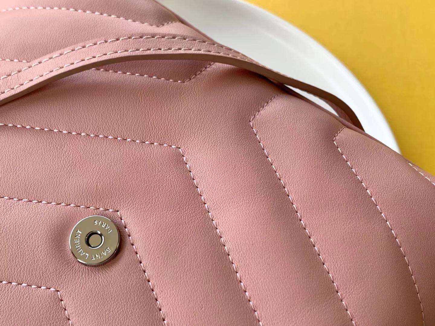 Saint Laurent Paris Pink Leather Women's Crossbody Bag