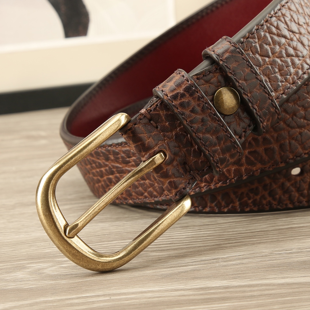 Premium Goatskin Leather Belt