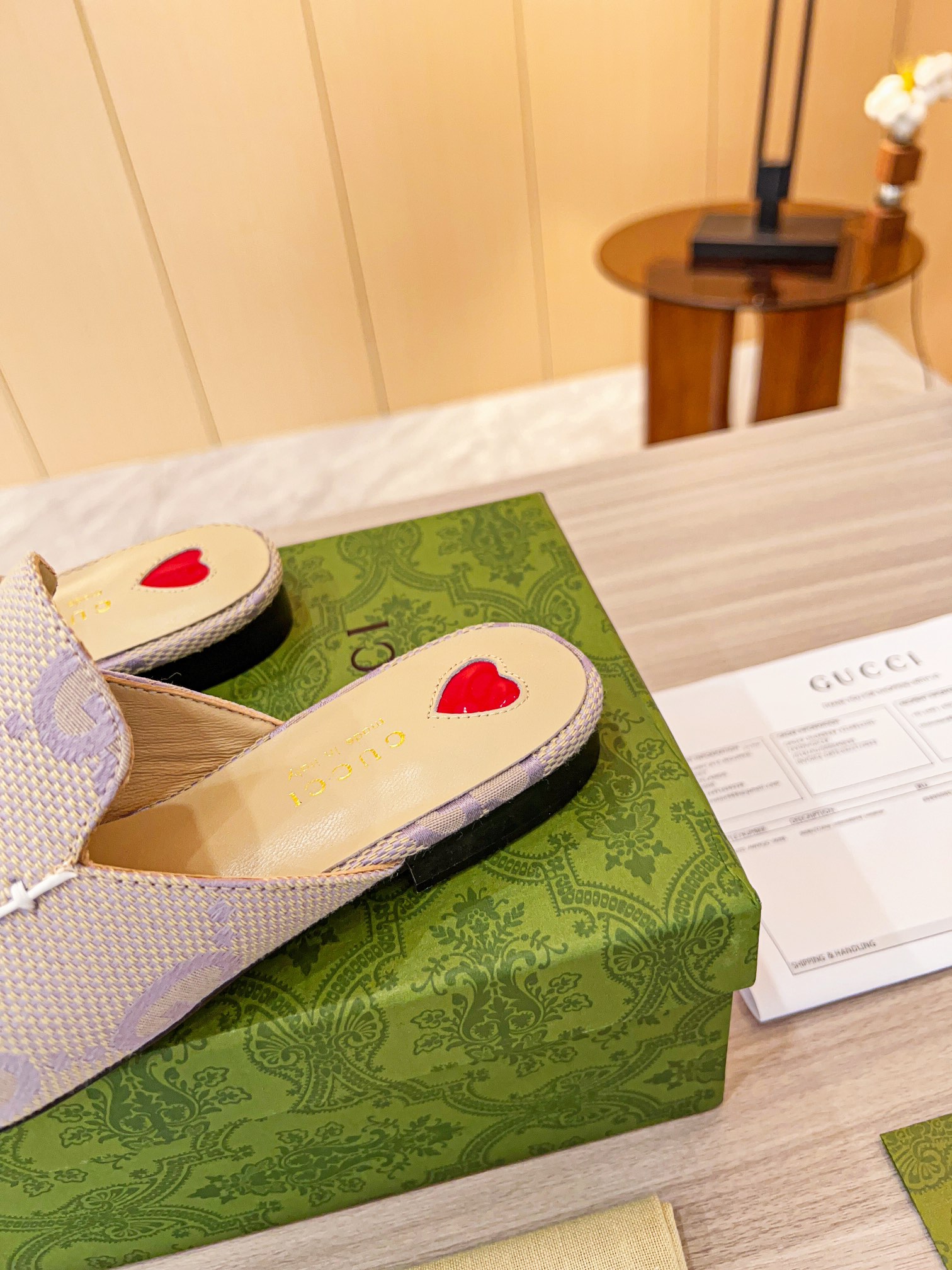 Gucci Classic Printed Mule Shoes