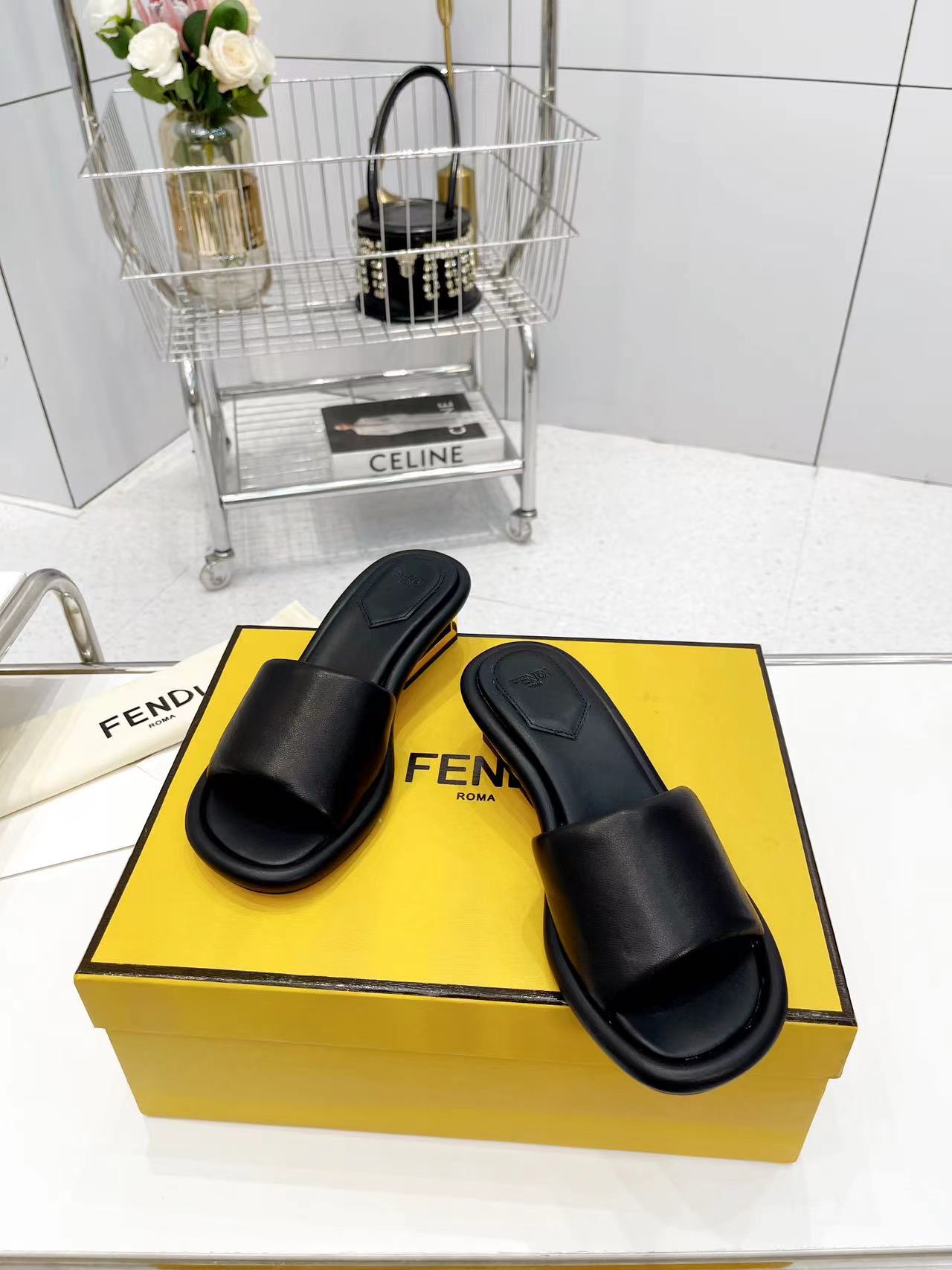 FENDI Water Platform Slippers