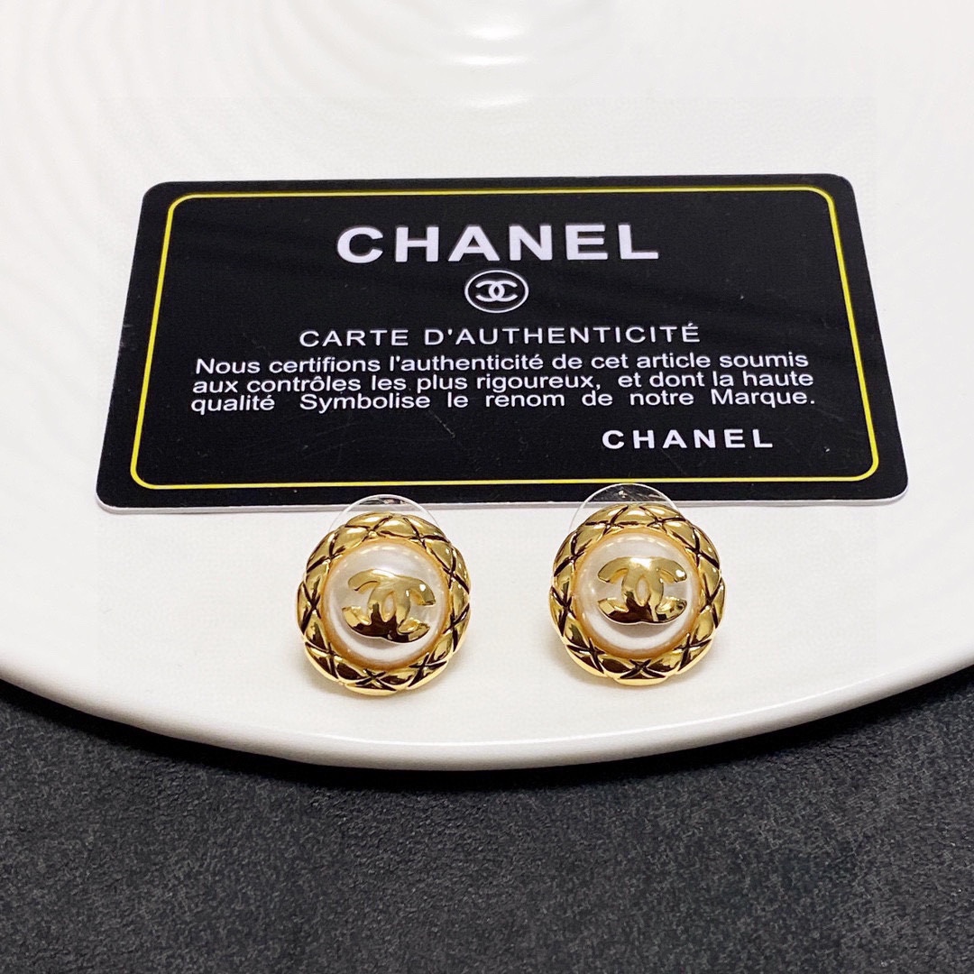 Chanel Pearl Earrings
