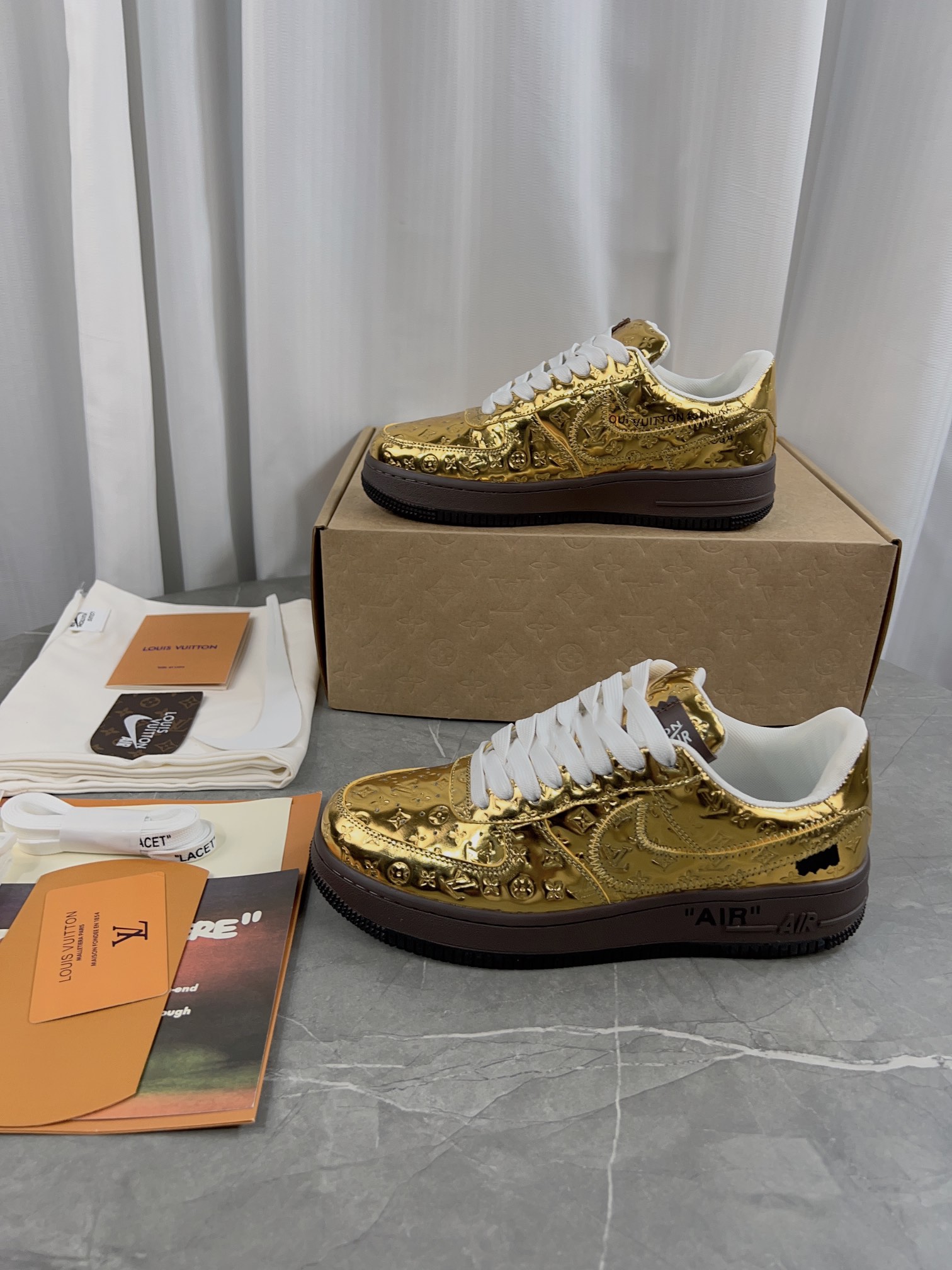 Couples' Premium Edition: LV x Nike Collaborative Air Force Sneakers
