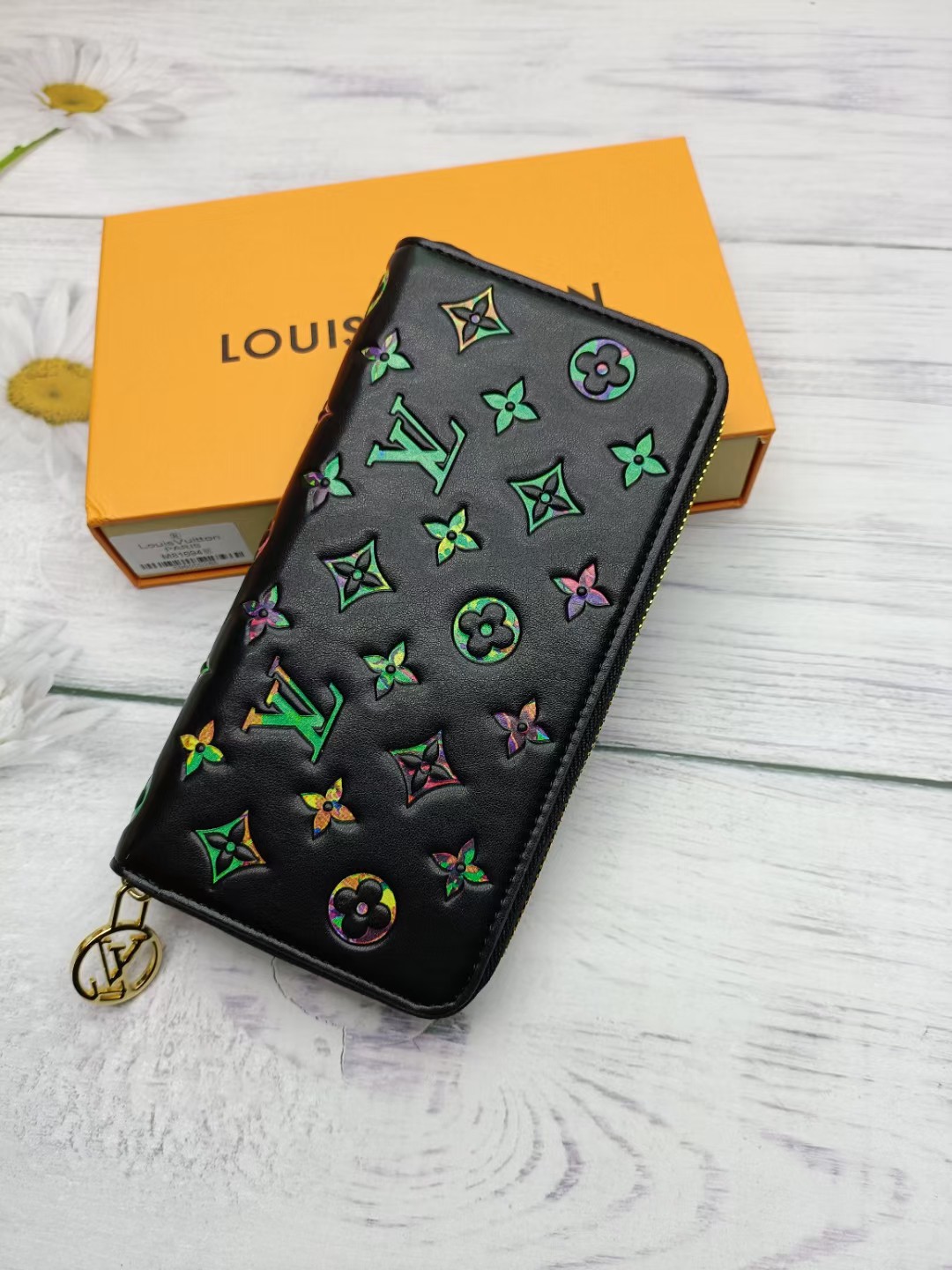 Louis Vuitton Classic Black Clutch Bag