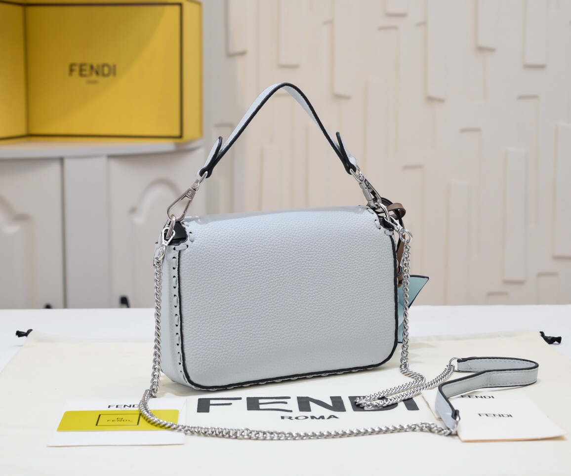 Fendi Cuoio Romano First-Layer Cowhide Flap Bag