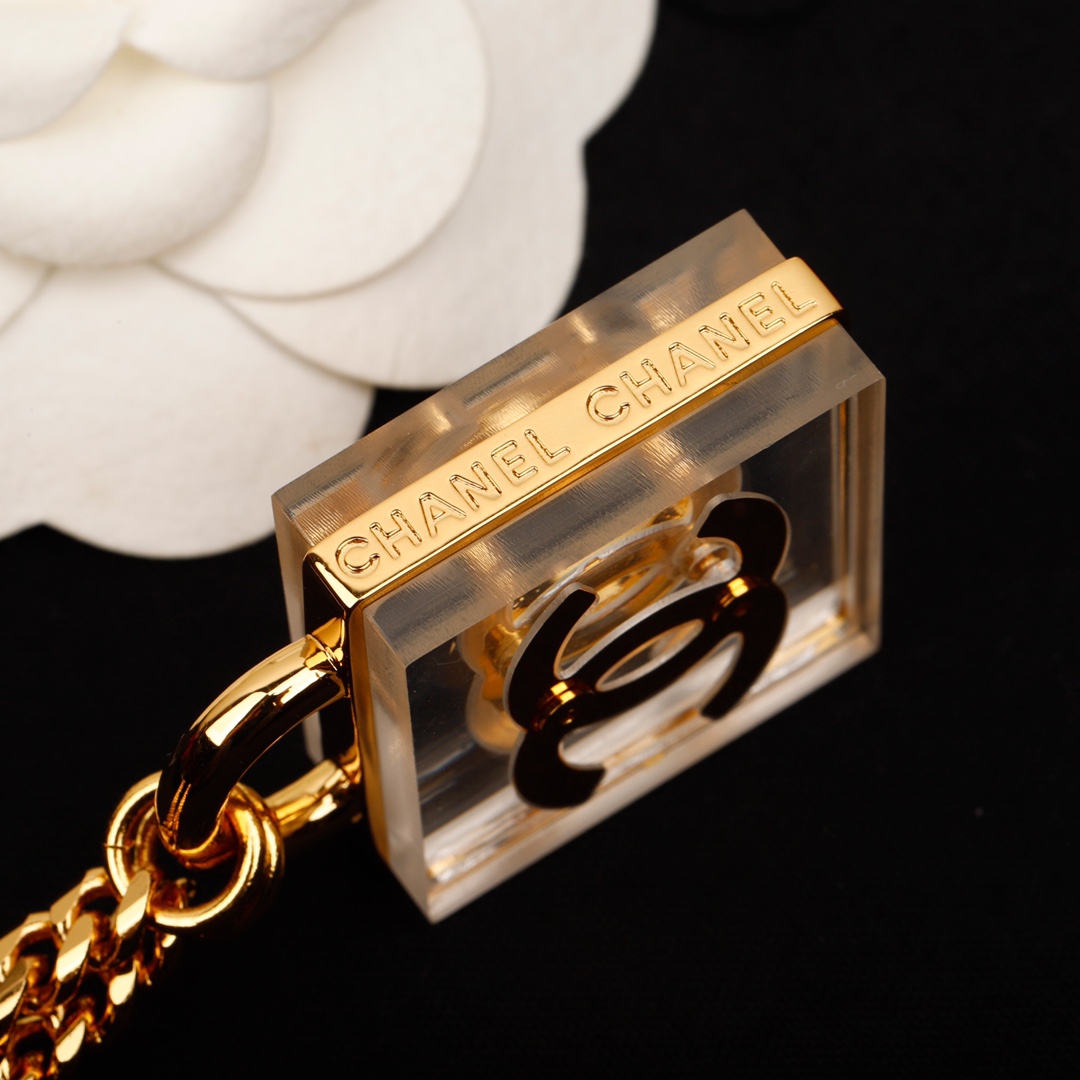Chanel Cube Double C Necklace