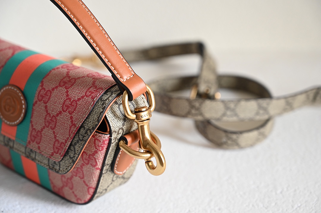 Gucci Pink Wild Boar Skin Clutch Bag