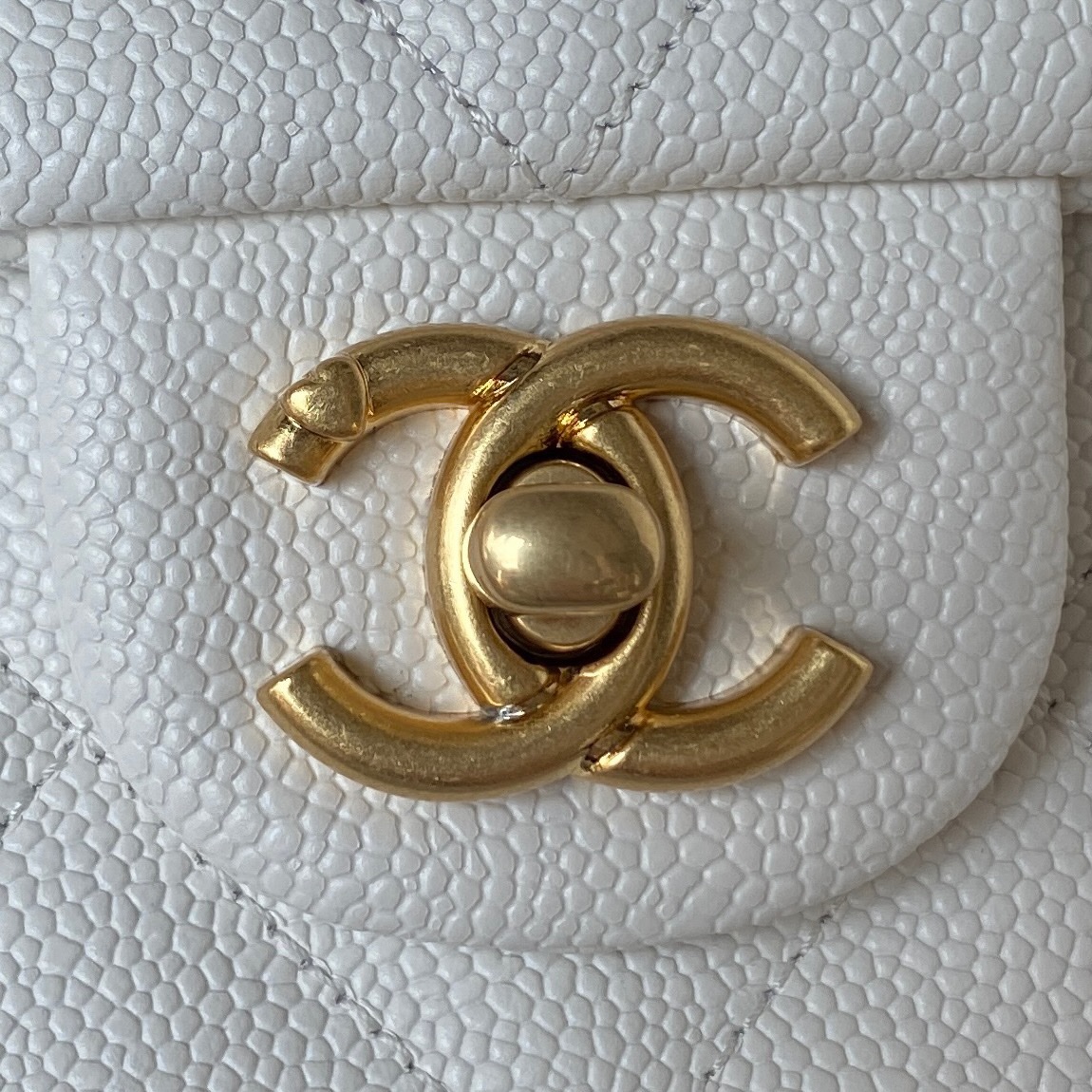 Chanel Grained Leather Chain Bag