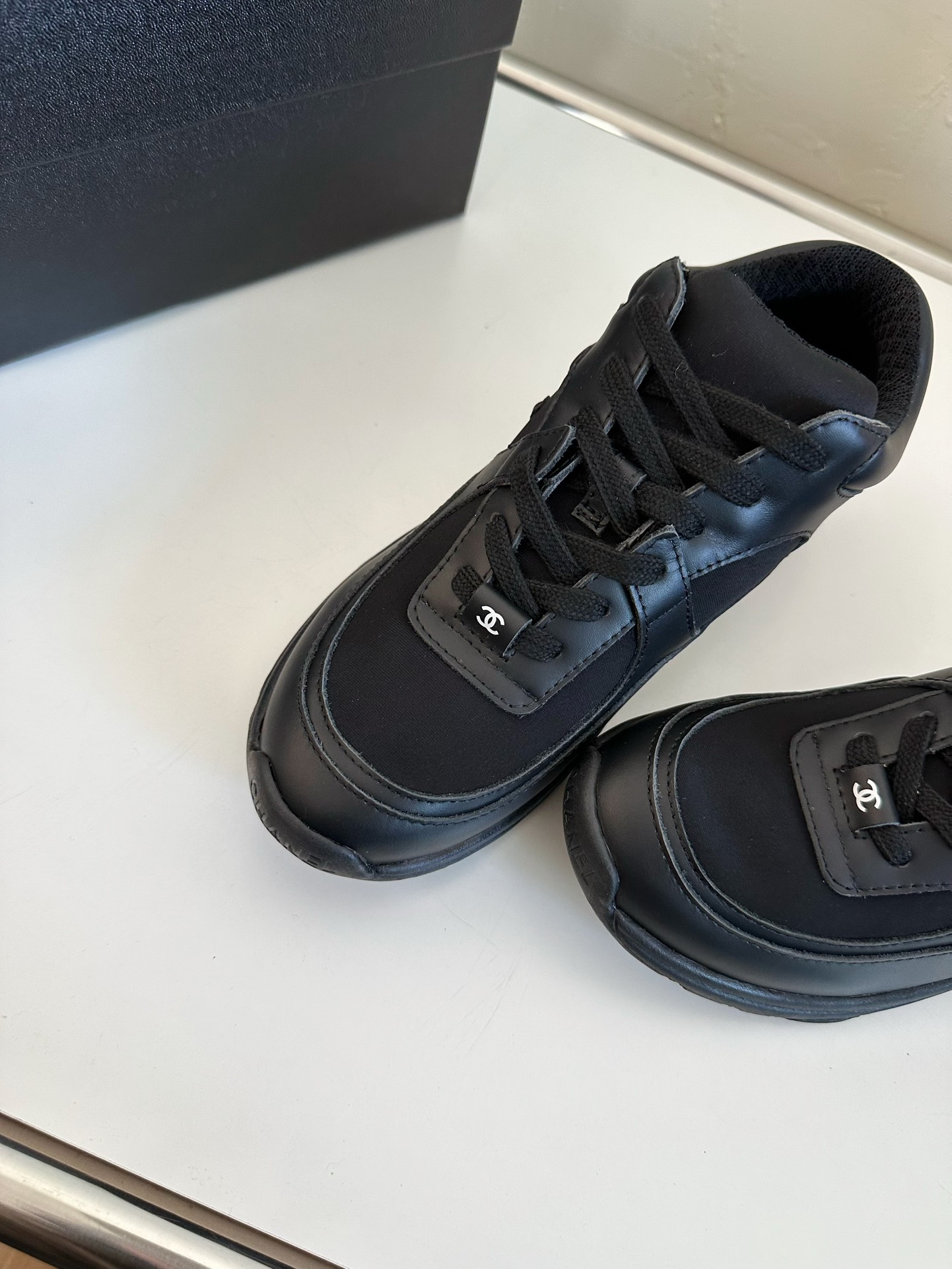 Chanel Leather Sneaker Baseball Shoes