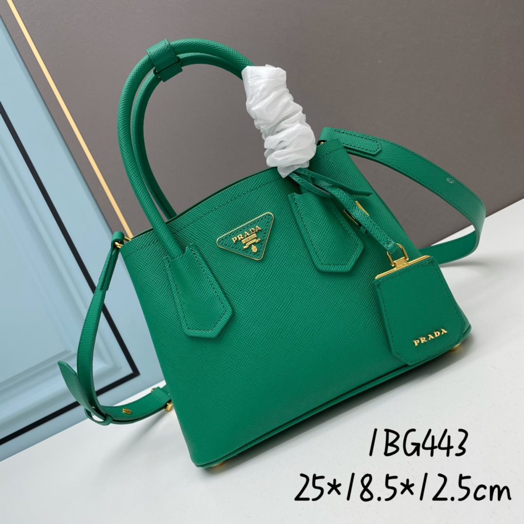 Prada Double Leather Handbag