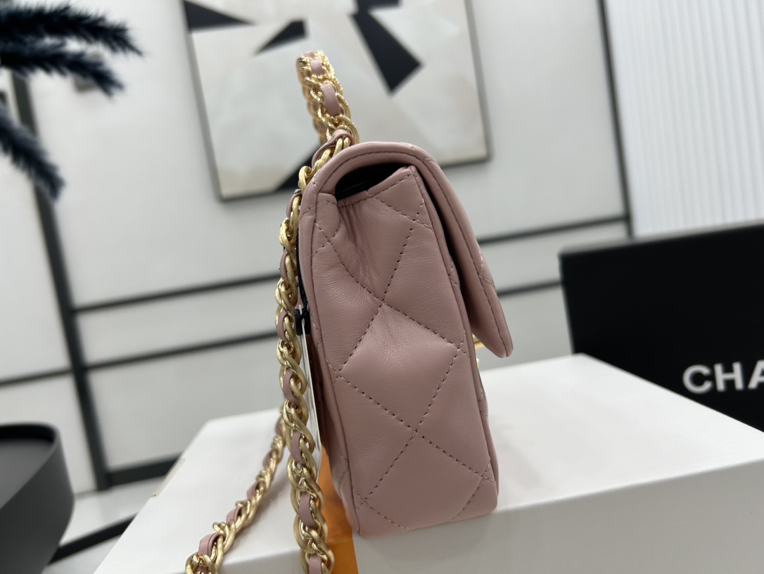 Chanel Elegant Lambskin Crossbody Bag