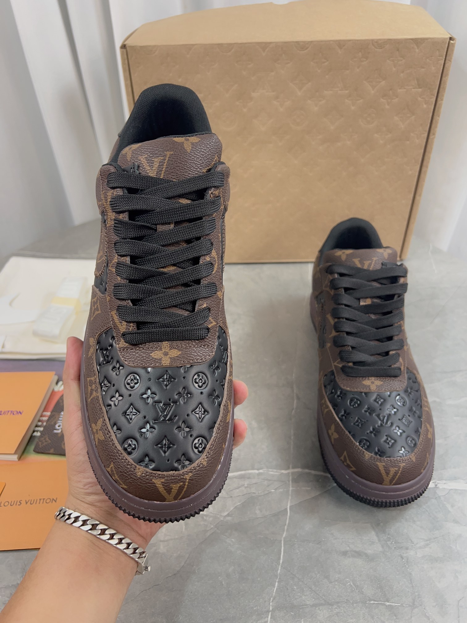 LV x Nike Collaborative Air Force Sports Sneakers