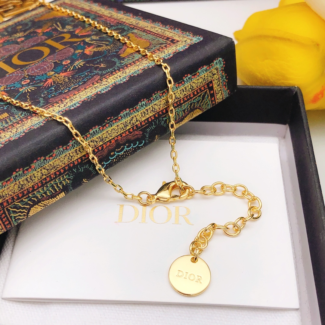 Dior Square Polished Necklace