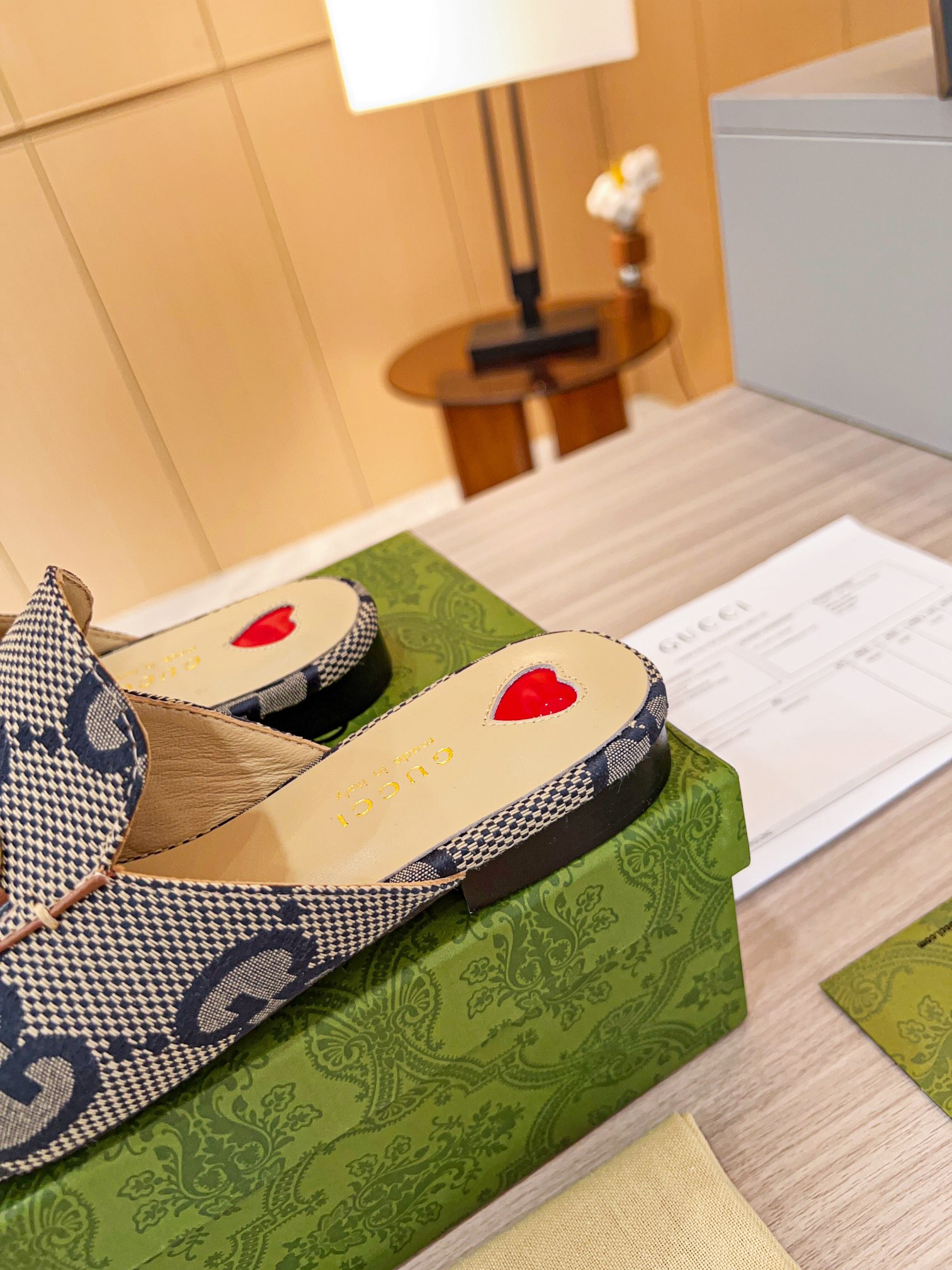 Gucci Classic Printed Mule Shoes