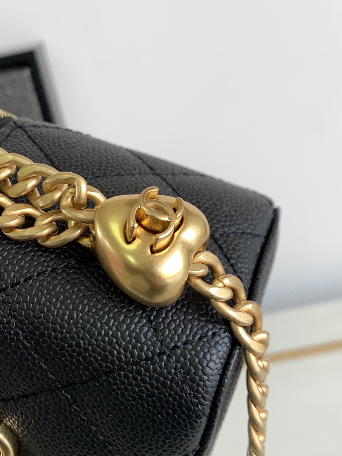 Chanel Classic Goatskin Chain Makeup Bag