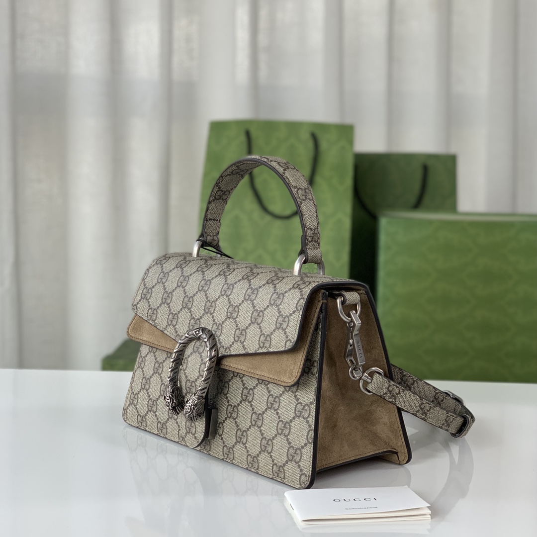 Gucci Classic Vintage-Inspired Leather Handbag