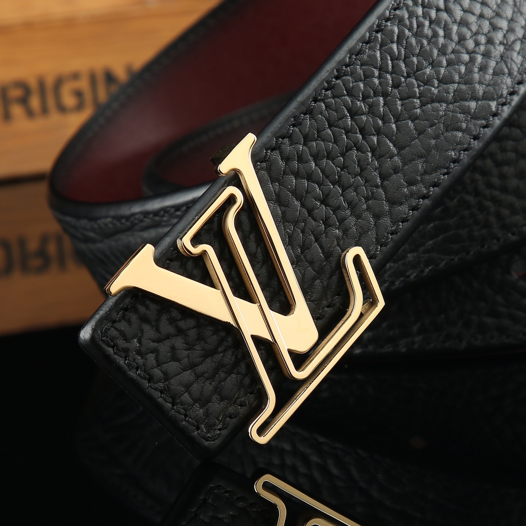 LV Leather Luxury Belt