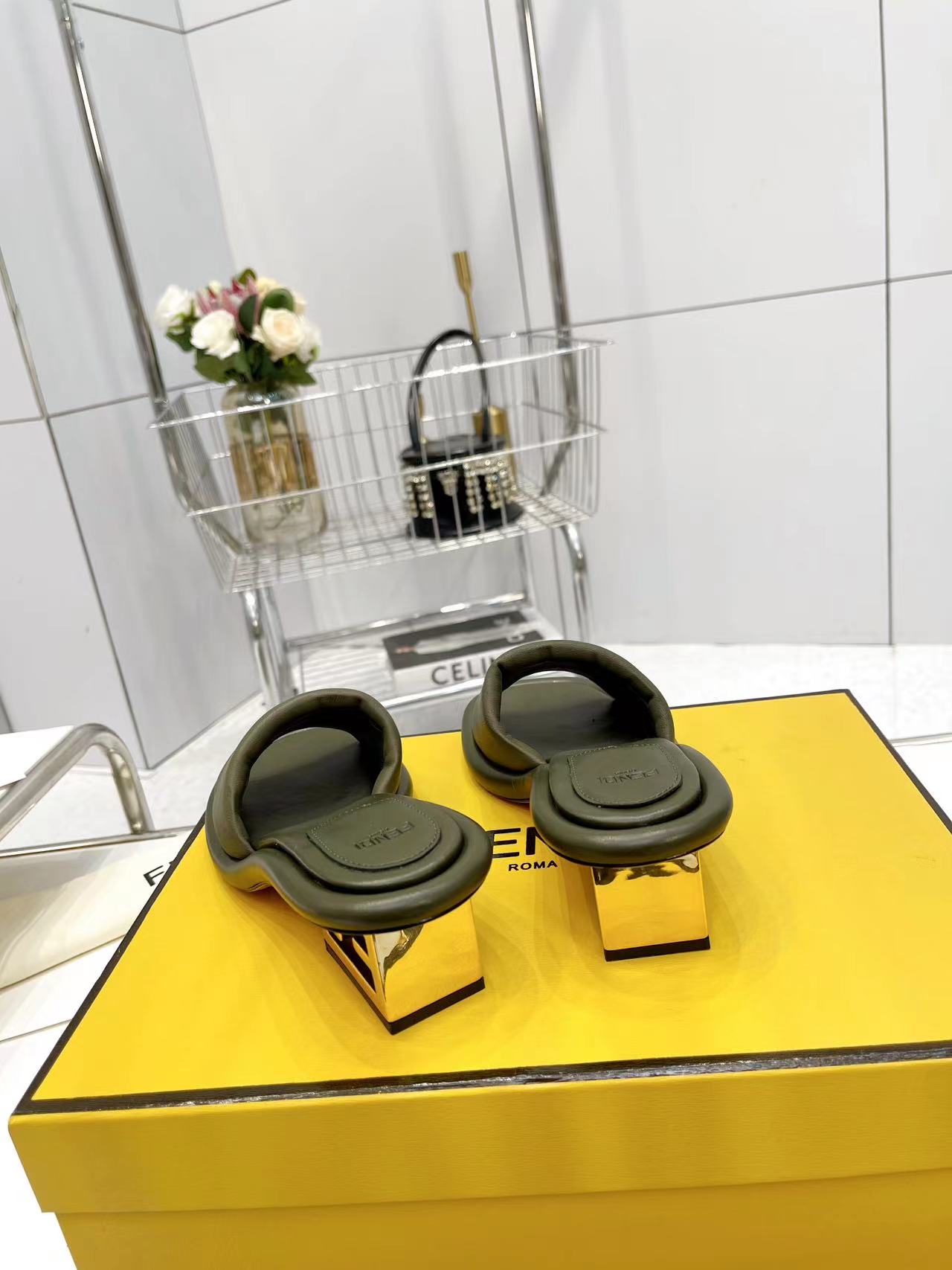 FENDI Water Platform Slippers