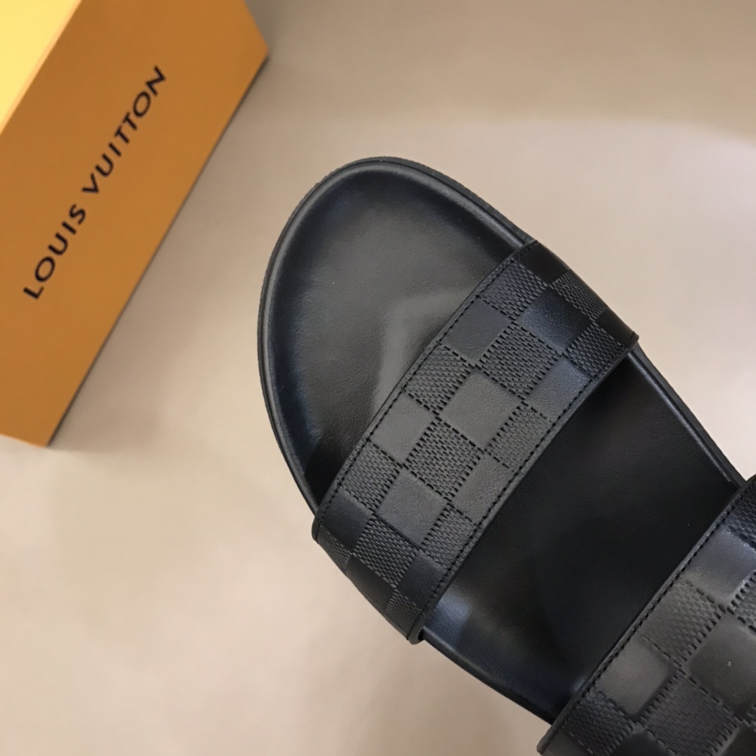 Louis Vuitton Black Sandals